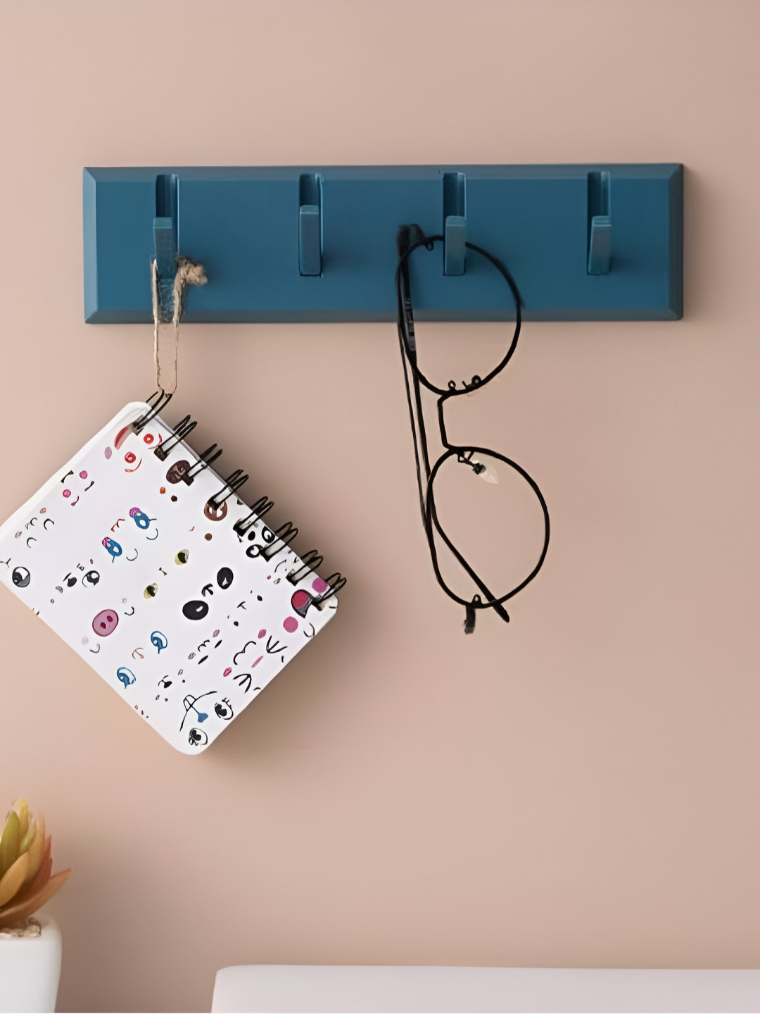 upkaranwale Blue Wall Door Back Hook Coat Hanger