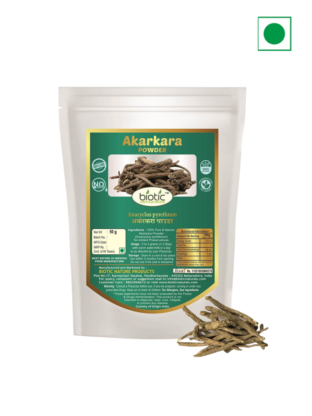 Biotic Akarkara Powder - 50 g