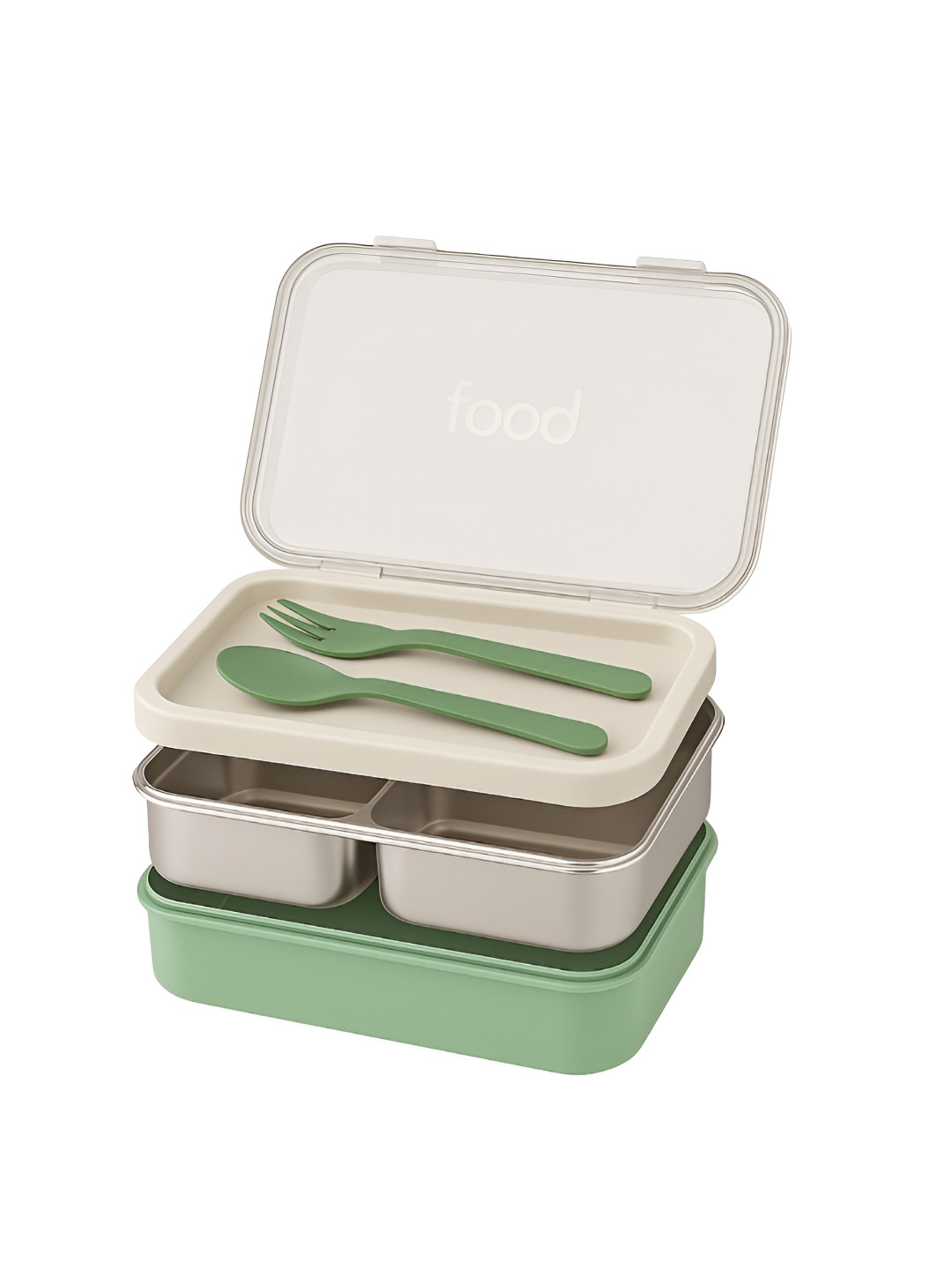 Tuco Intelligent Green Stainless Steel Leak Resistant Lunch Box