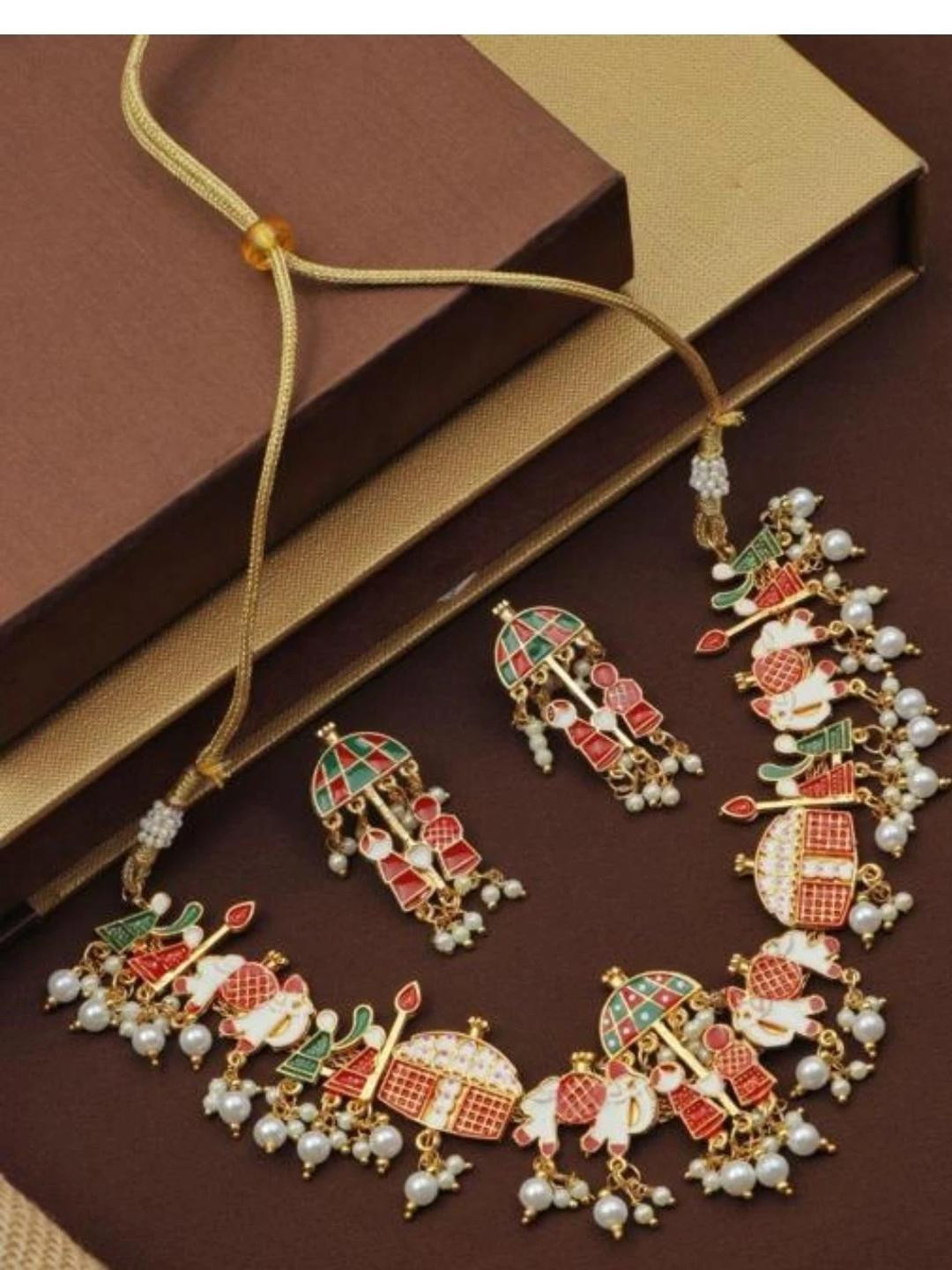 Jaynen Brass-Plated Alloy Jewellery Set