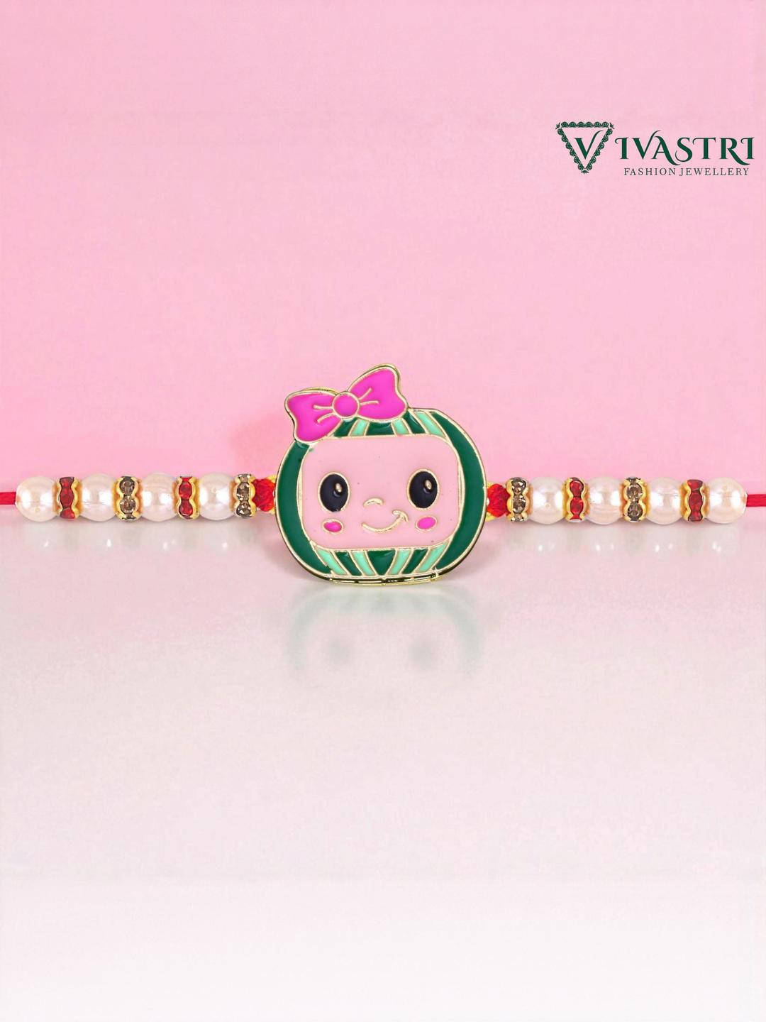 Vivastri Cocomelon Gold Plated Thread Rakhi