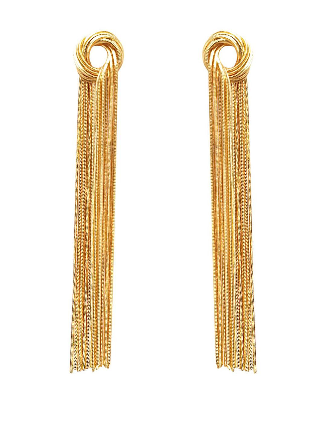 jooltara Gold-Plated Tassel Earrings