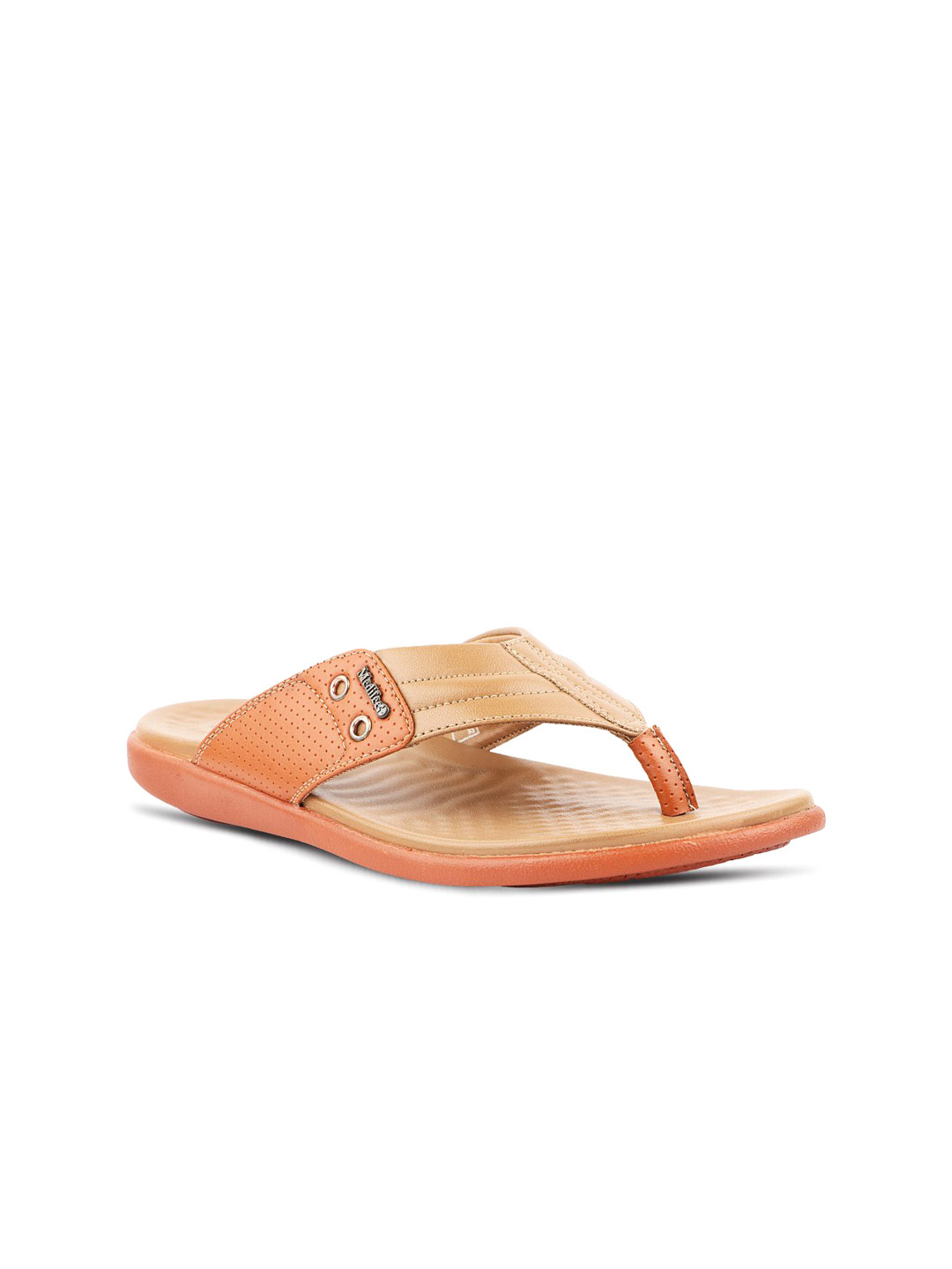 MEDIFEET Men Slip-On Countryside Open Toe Flats