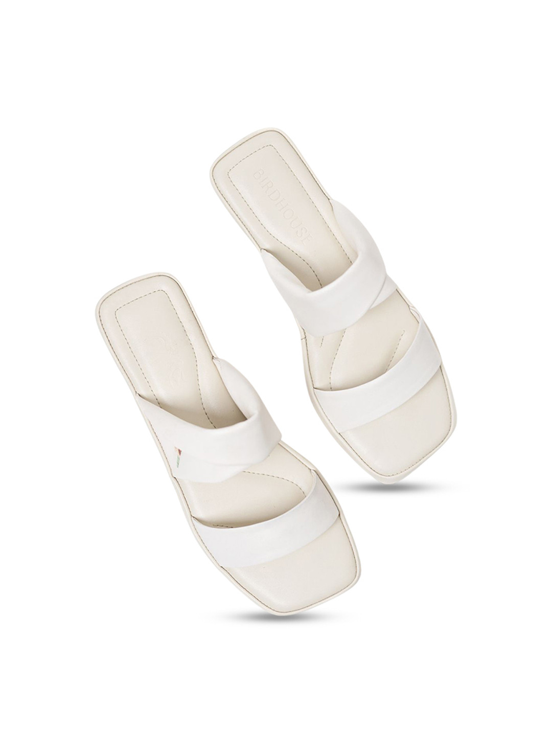 BIRDHOUSE Women Birdhouse Chidiya Wedges White Effortless Summer Height Sandals