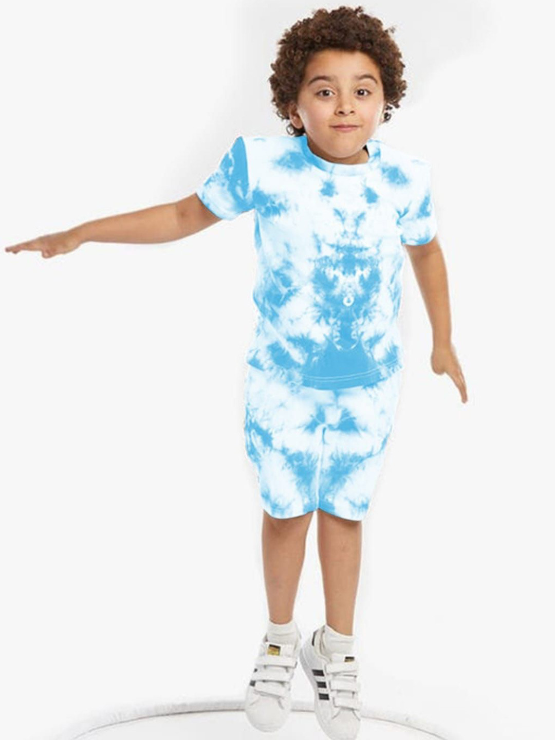 Pink Angel Kids Dyed Short Sleeves Pure Cotton T-Shirt With Shorts