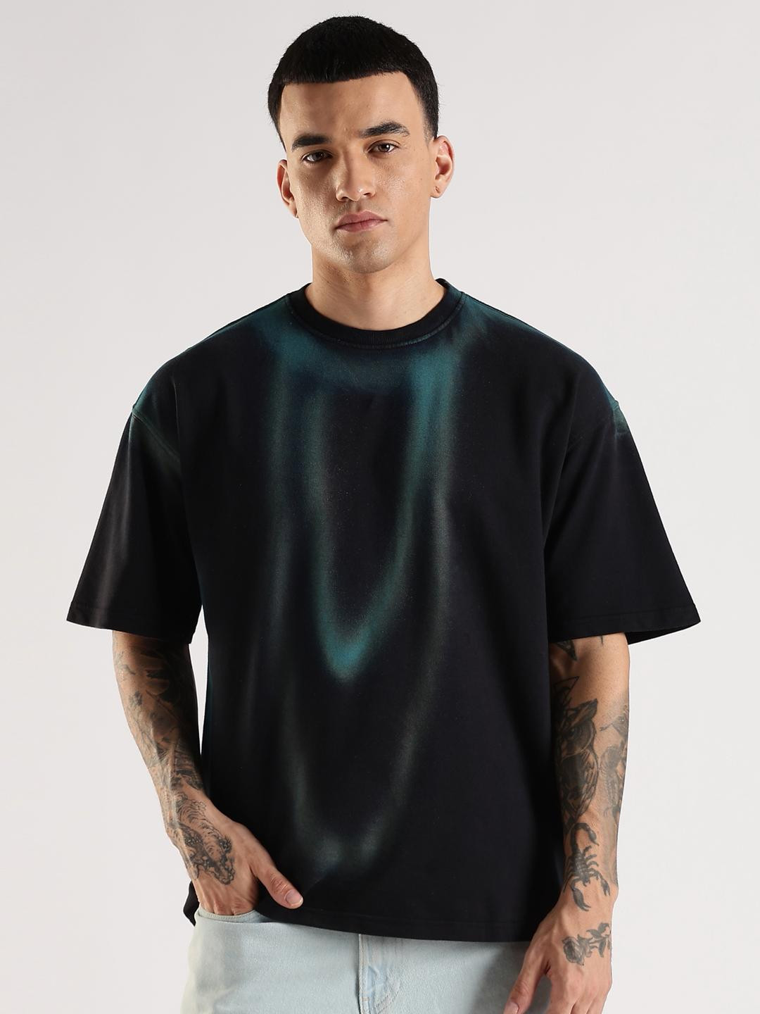 ADRO Men Black Tshirts