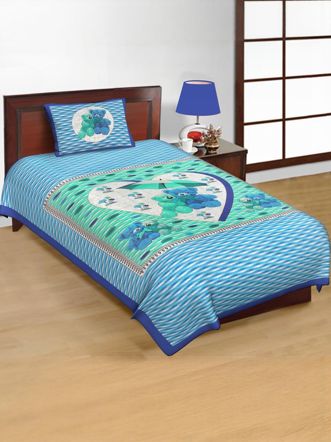 Jaipuri Print Premium Full Length Bedsheet set