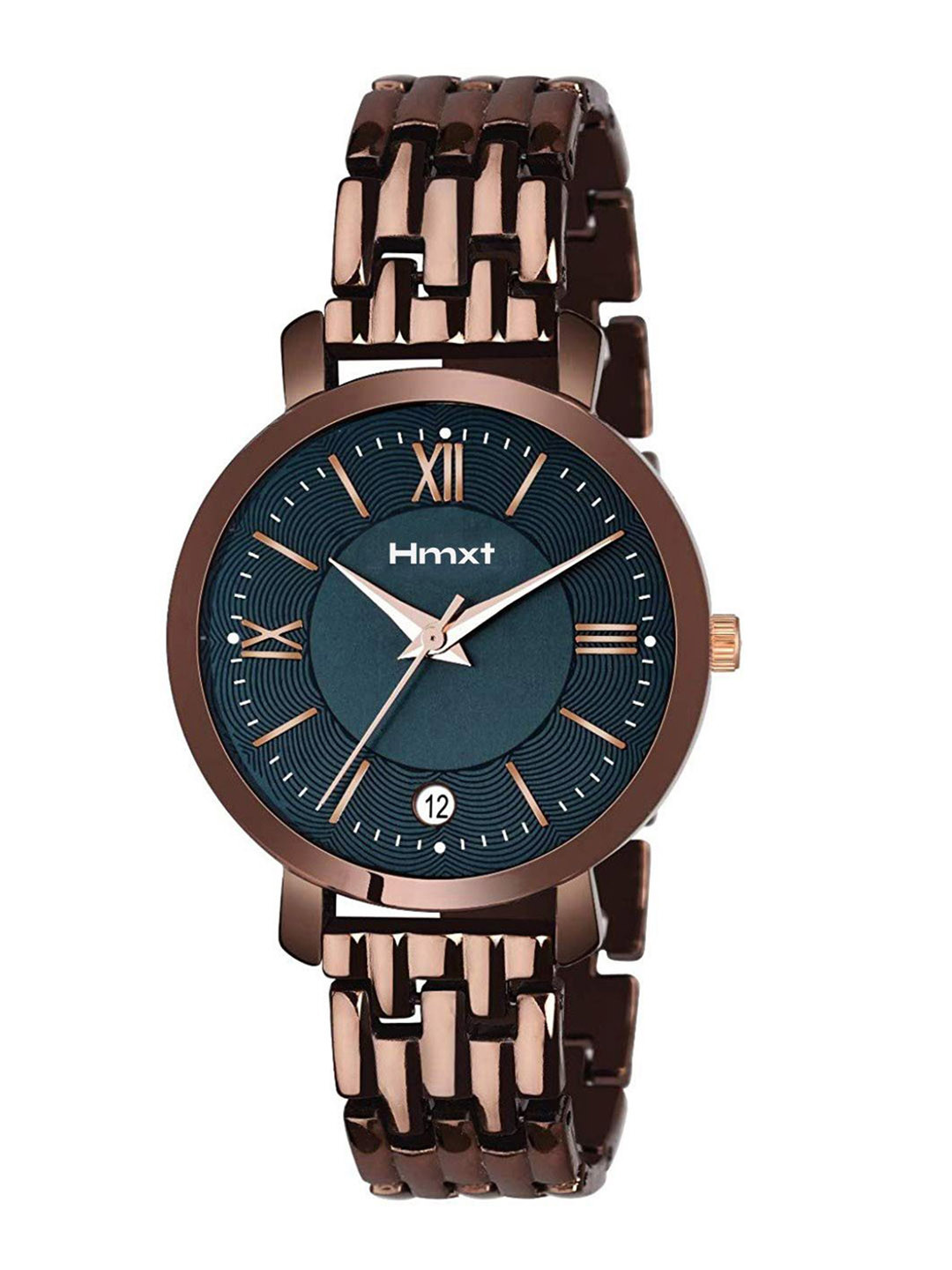 HMXT Date Series Women Textured Dial Bracelet Style Analogue Watch HMXT-27