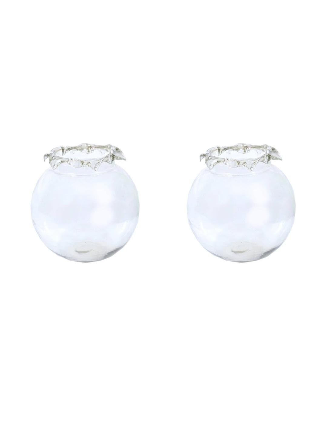 Somil Clear & Transparent Decorative Glass Fish Pot