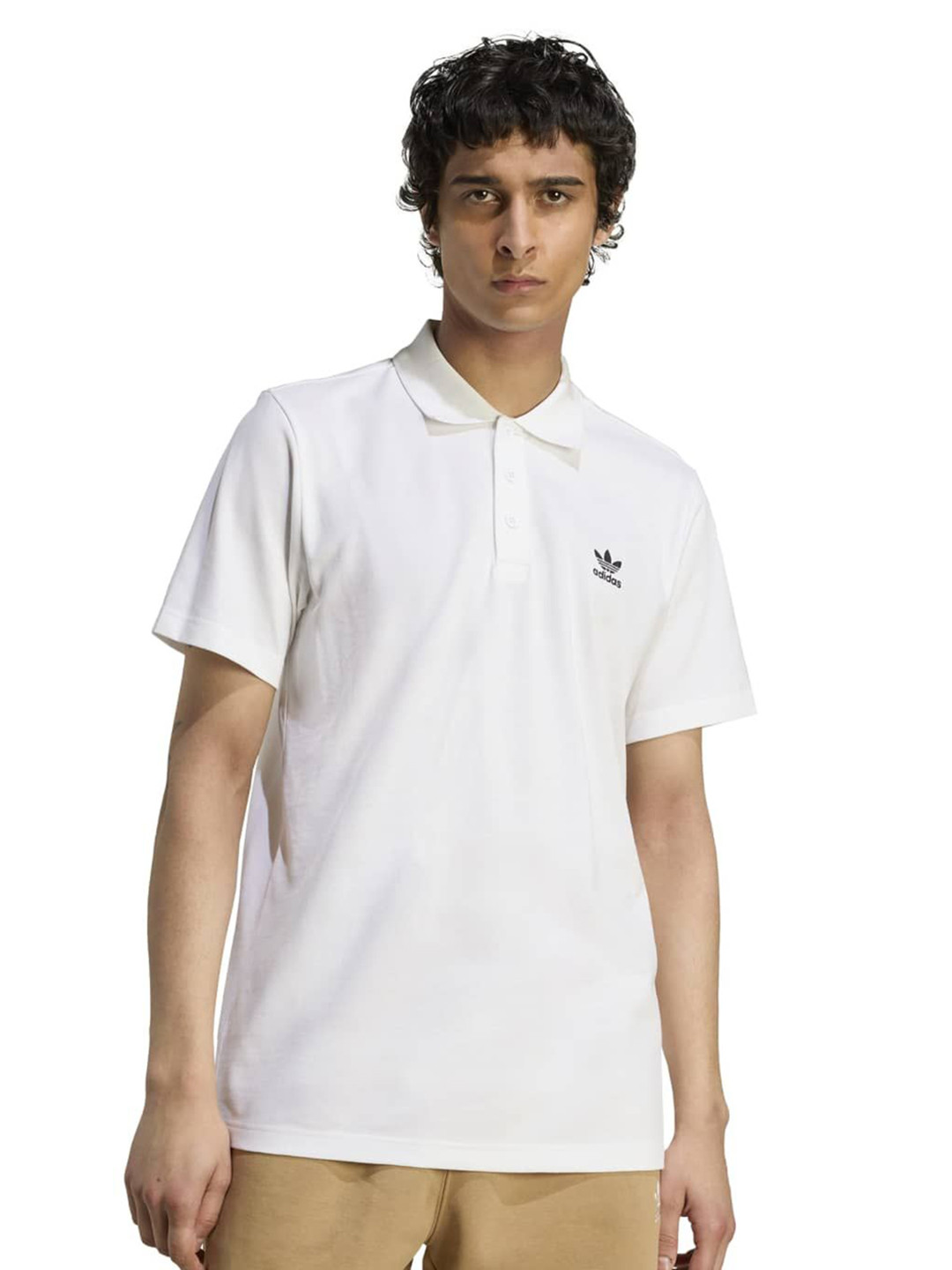ADIDAS Originals Men Polo Collar Solid T-shirt
