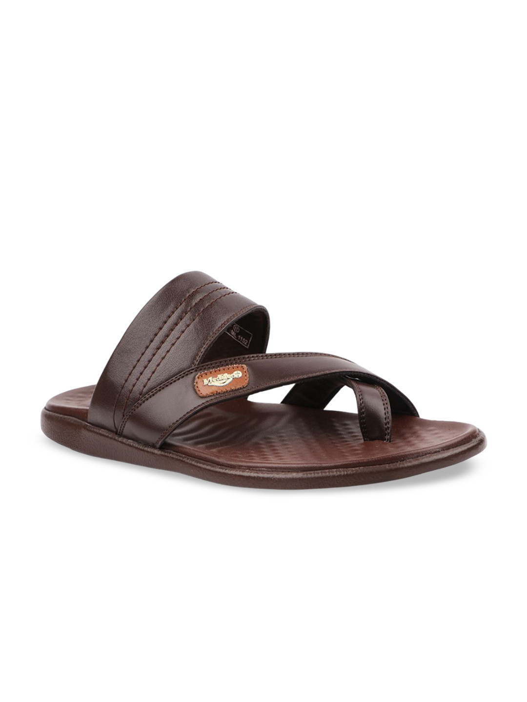 MEDIFEET Men Open Toe Solid Toe-x-ring Flats