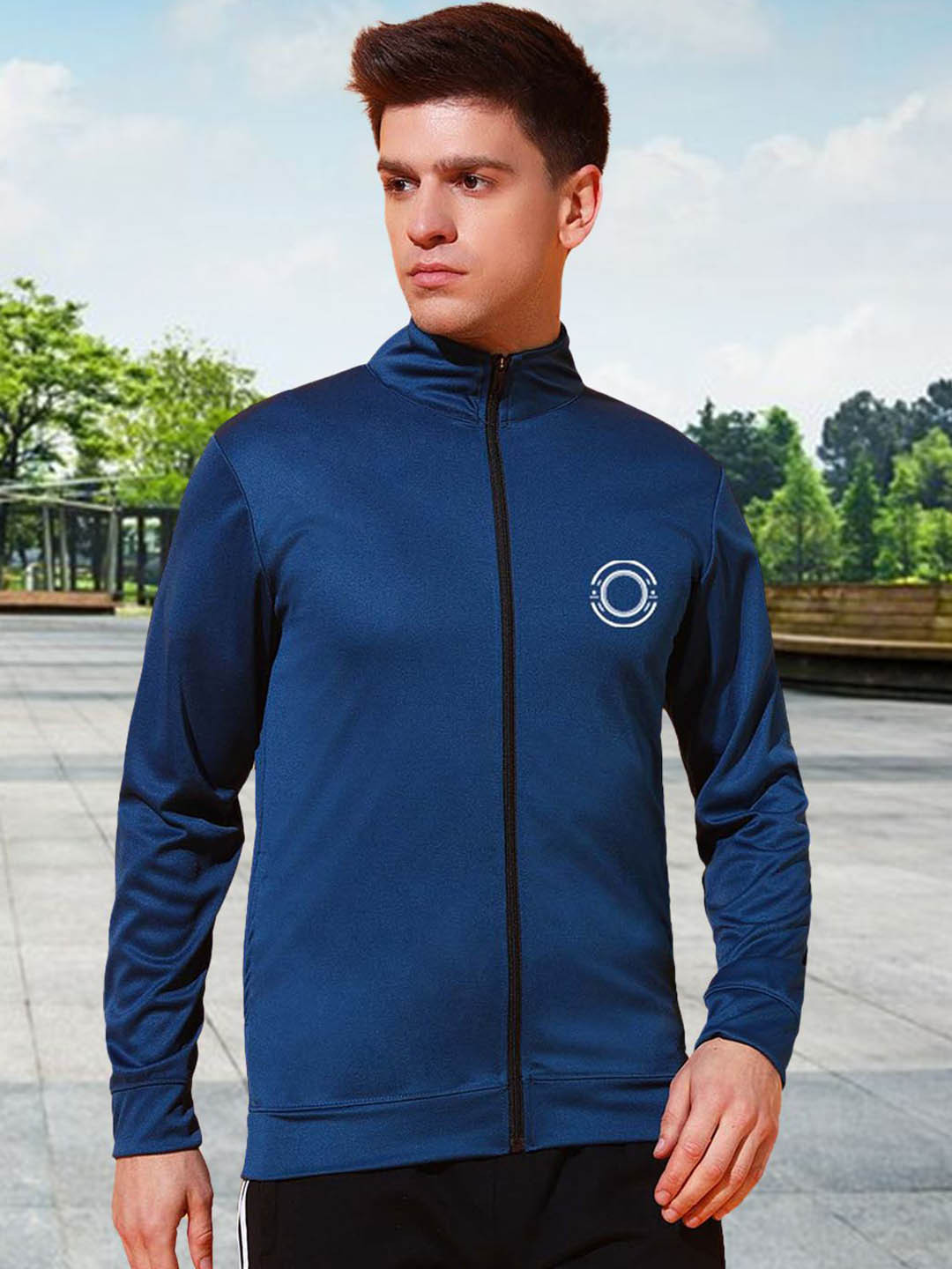Unicus Apparel Windcheater Mandarin Collar Training or Gym Biker Jacket