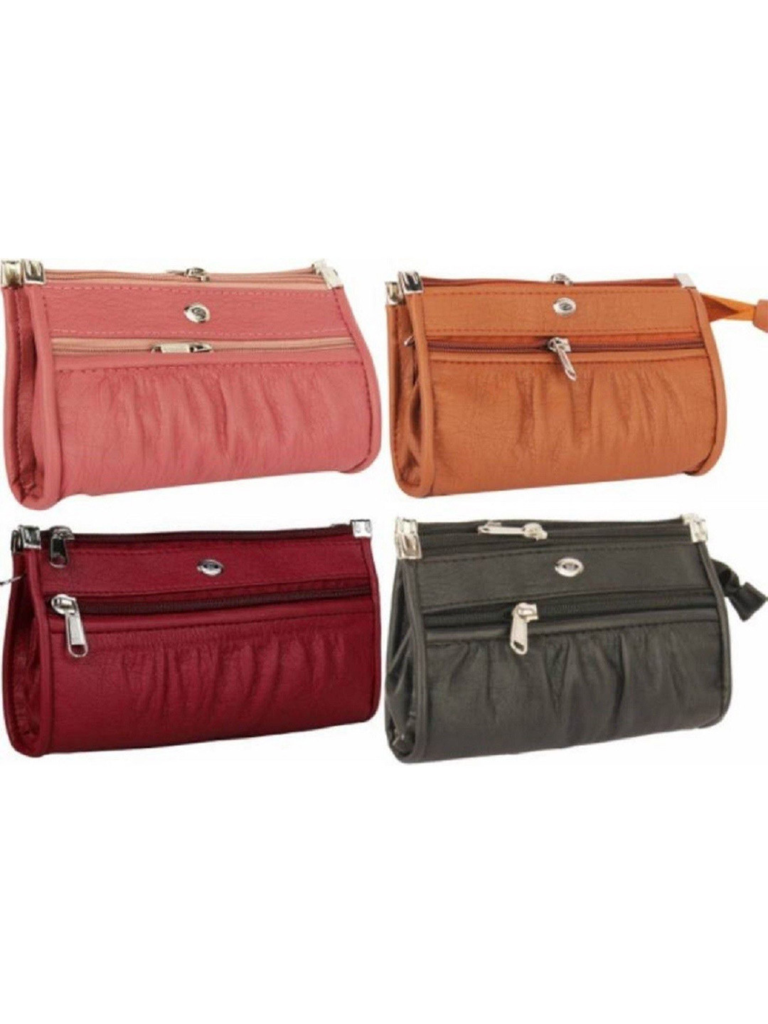 Rapid Costore Women Pack Of 4 Leather Zip Around Wallet