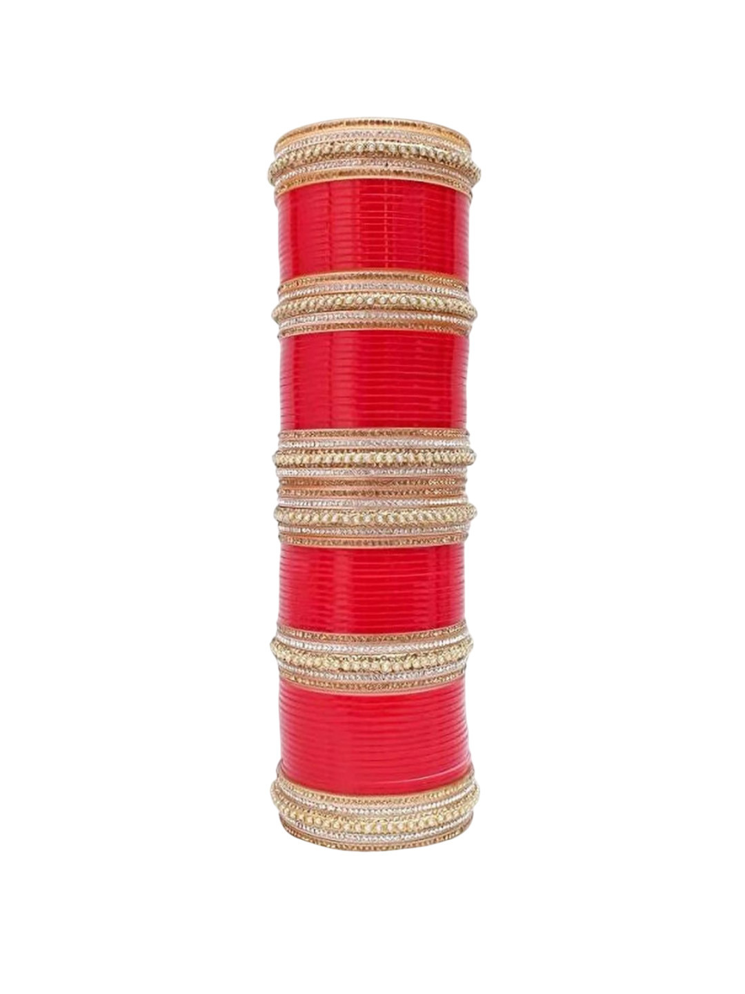 UG store Set Of 2 Stone-Studded & Beaded Bangles