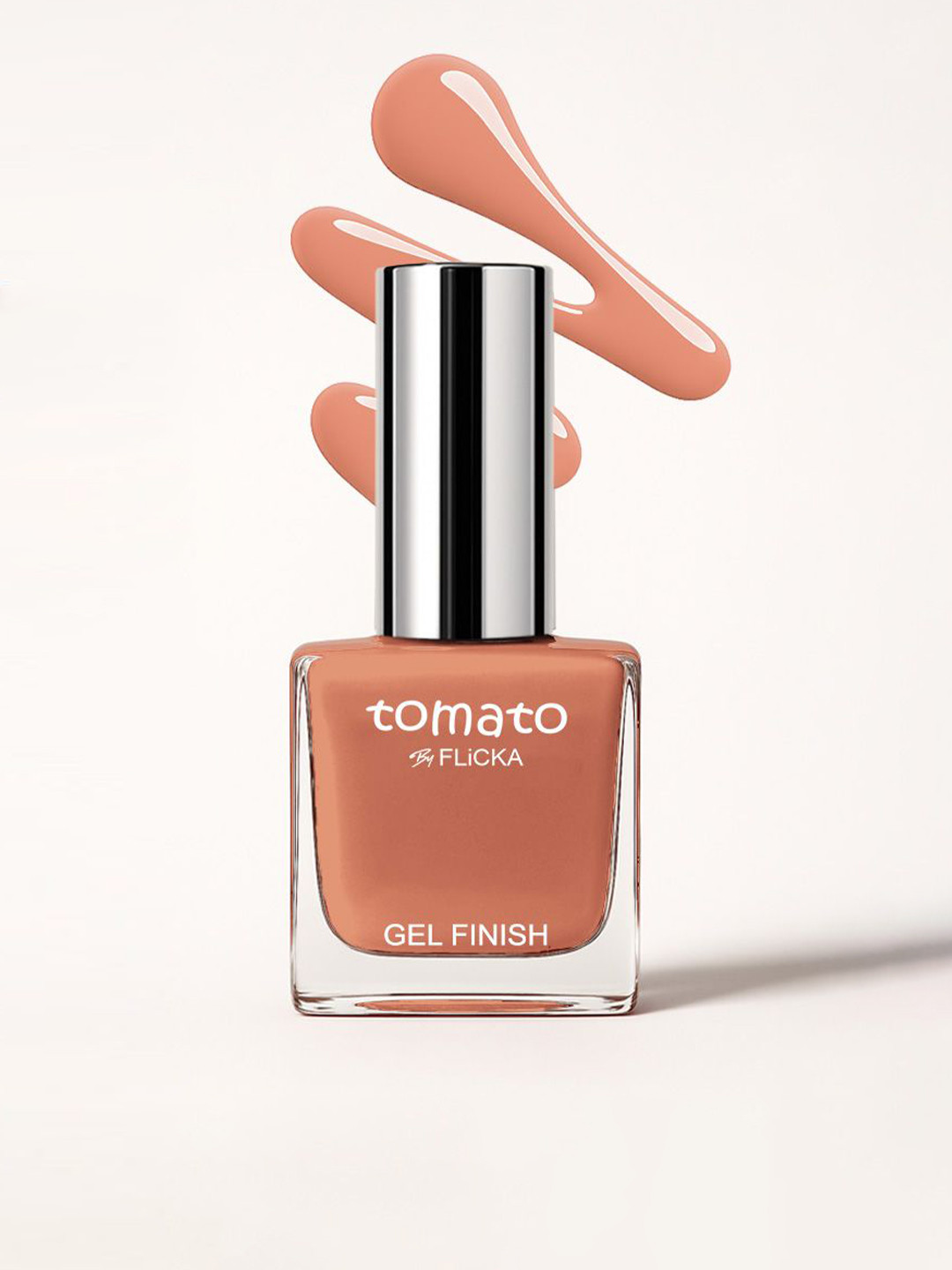 FLiCKA Tomato Long Lasting Quick Dry Gel Finish Nail Polish 9.9 ml - Shade 15