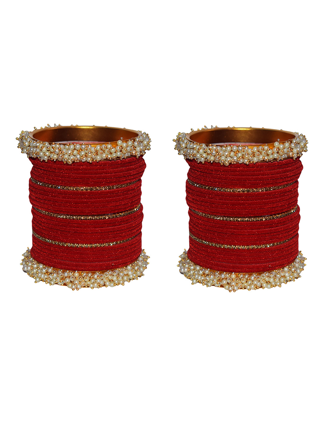trylo fashion Set Of 2 Stones & Beads Studded Bangles