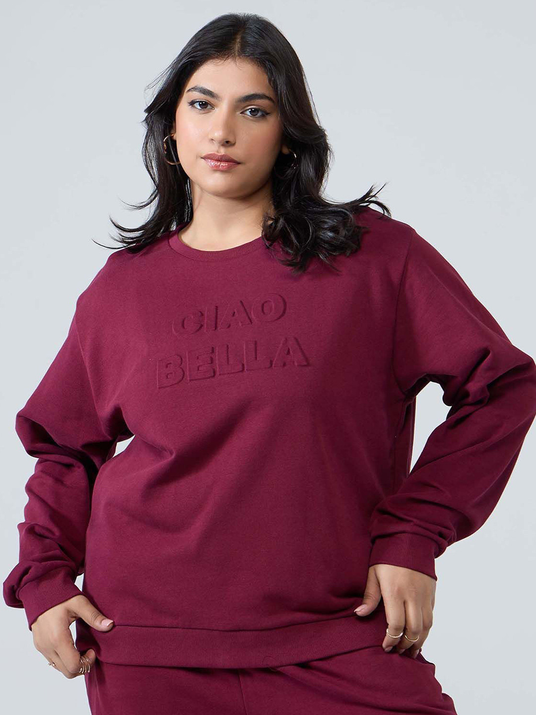 20Dresses Women Plus Size Crew Neck Sweatshirt