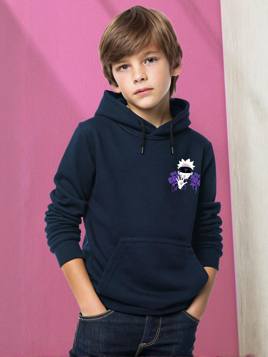LONDON STREETS Boy Navy Gojo Graphic Print Sweatshirt