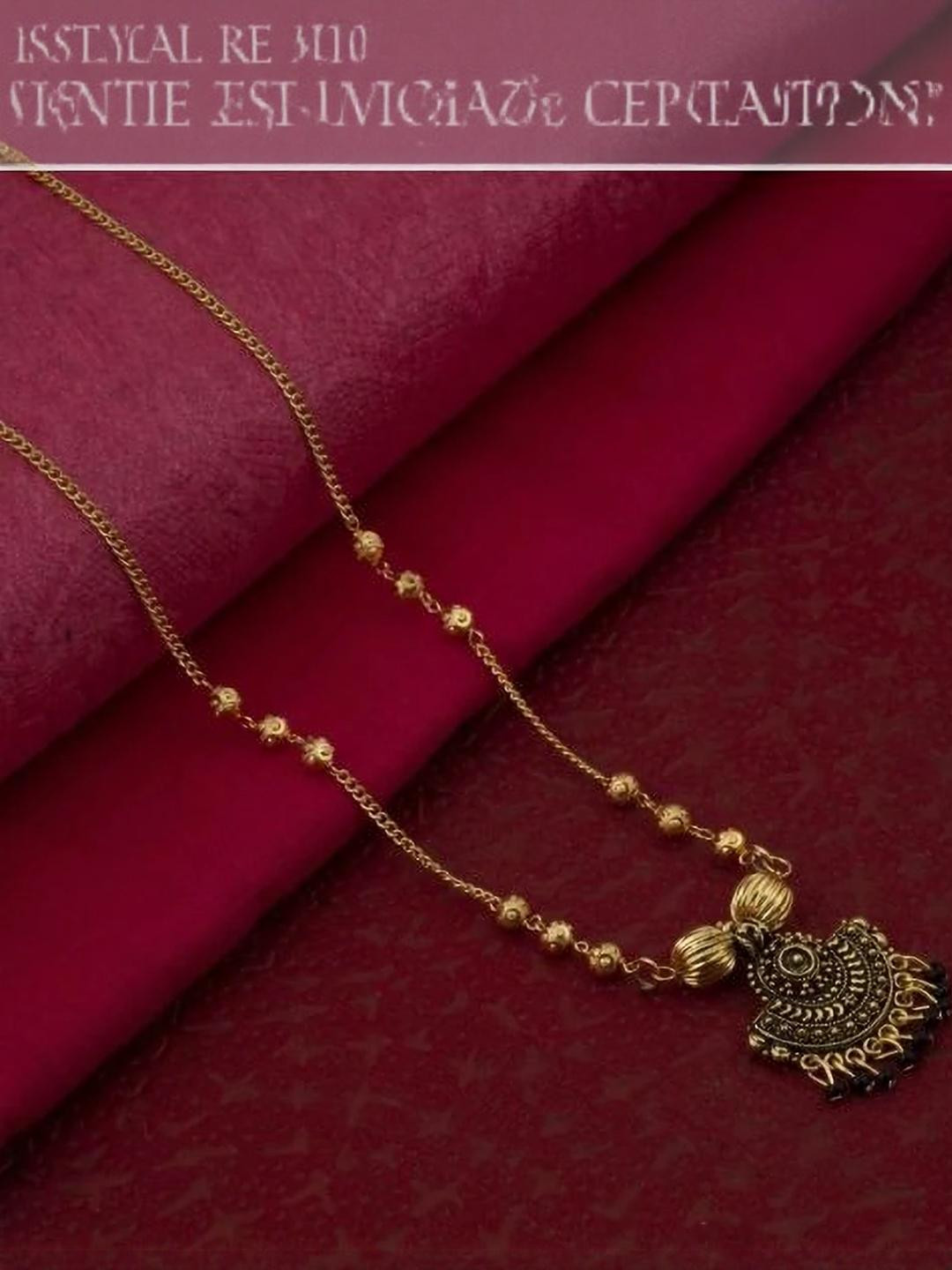 Homeistic Applience Gold-Plated Mangalsutra