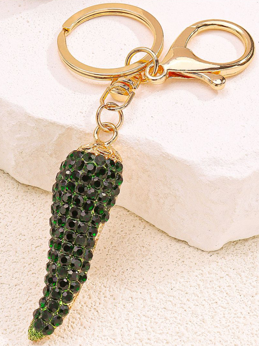 SALTY Stone-Studded Chilly Bag & Purse Charm