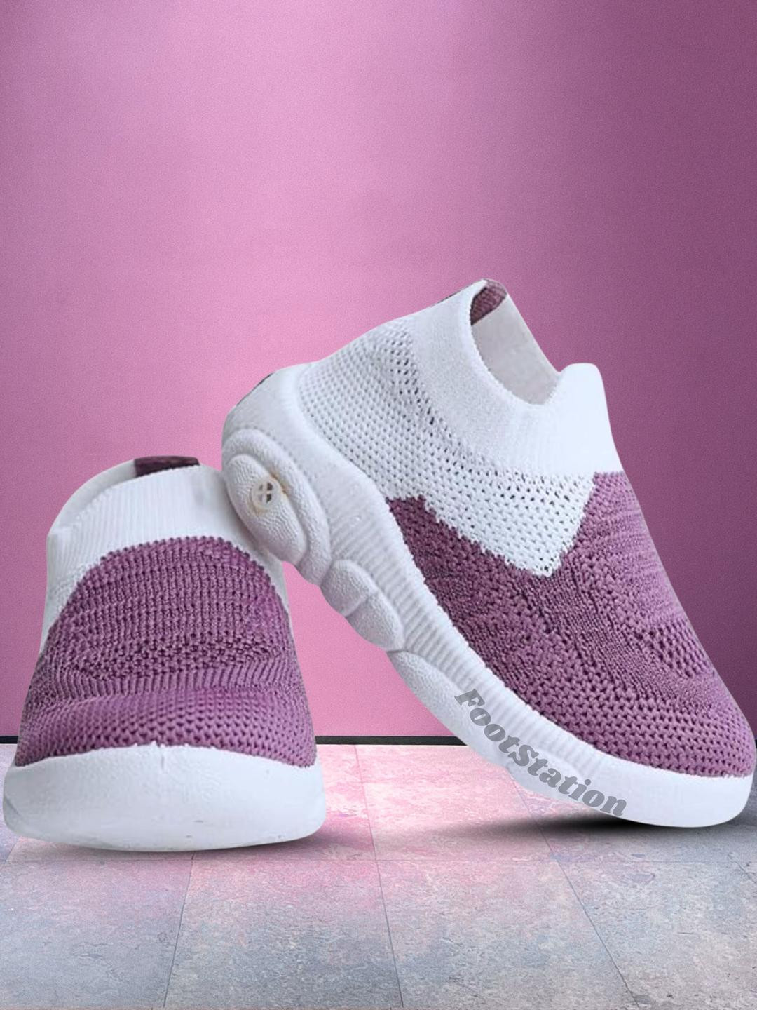 FootStation Kids Colourblocked Slip-On With Sound Sneakers