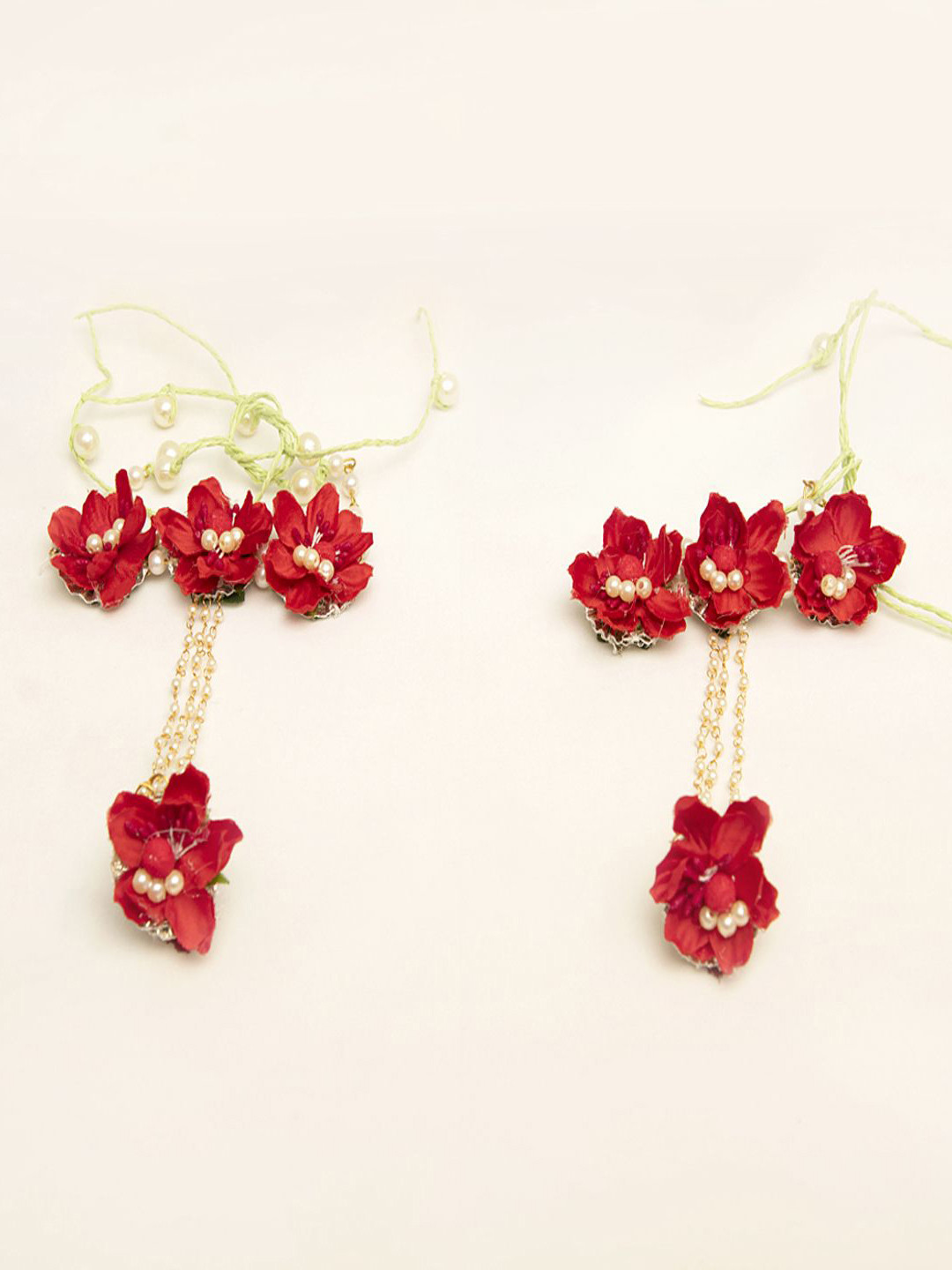 Flosaira Flower Bridal Haldi Mehndi Jewellery Set