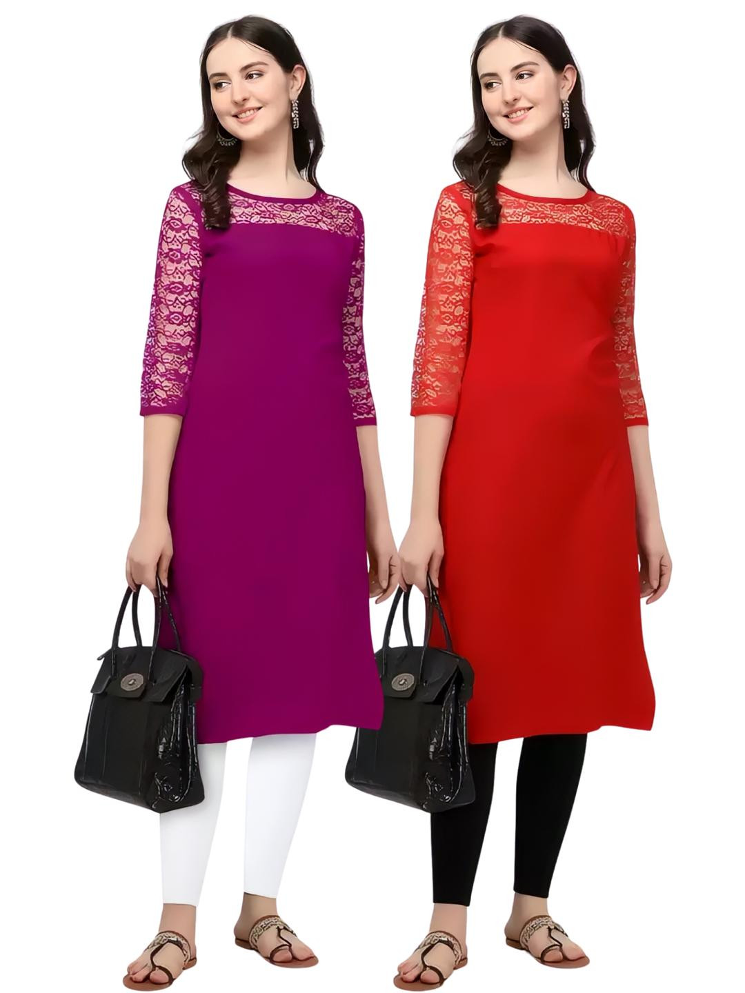 HIALTO Women Red Other Kurtis