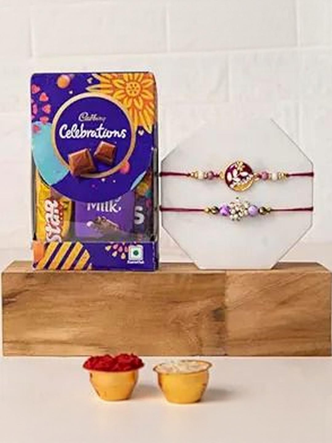 Kaameri Bazaar 2 Rakhi With Chocolate Pack