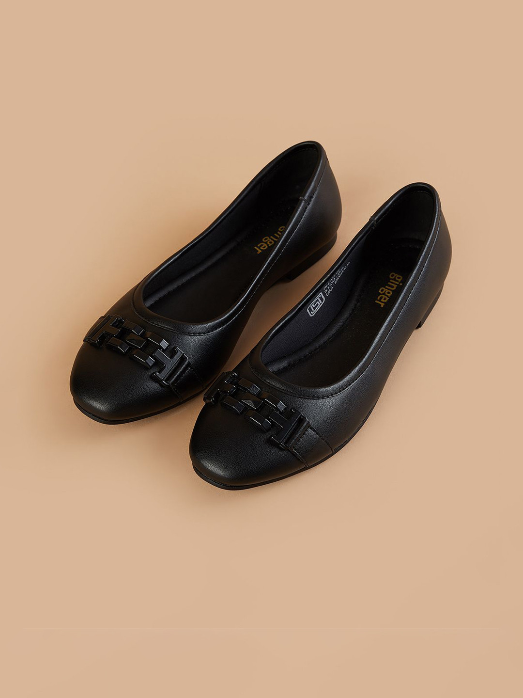 Ginger by Lifestyle Women Solid PU Regular Smart Casual