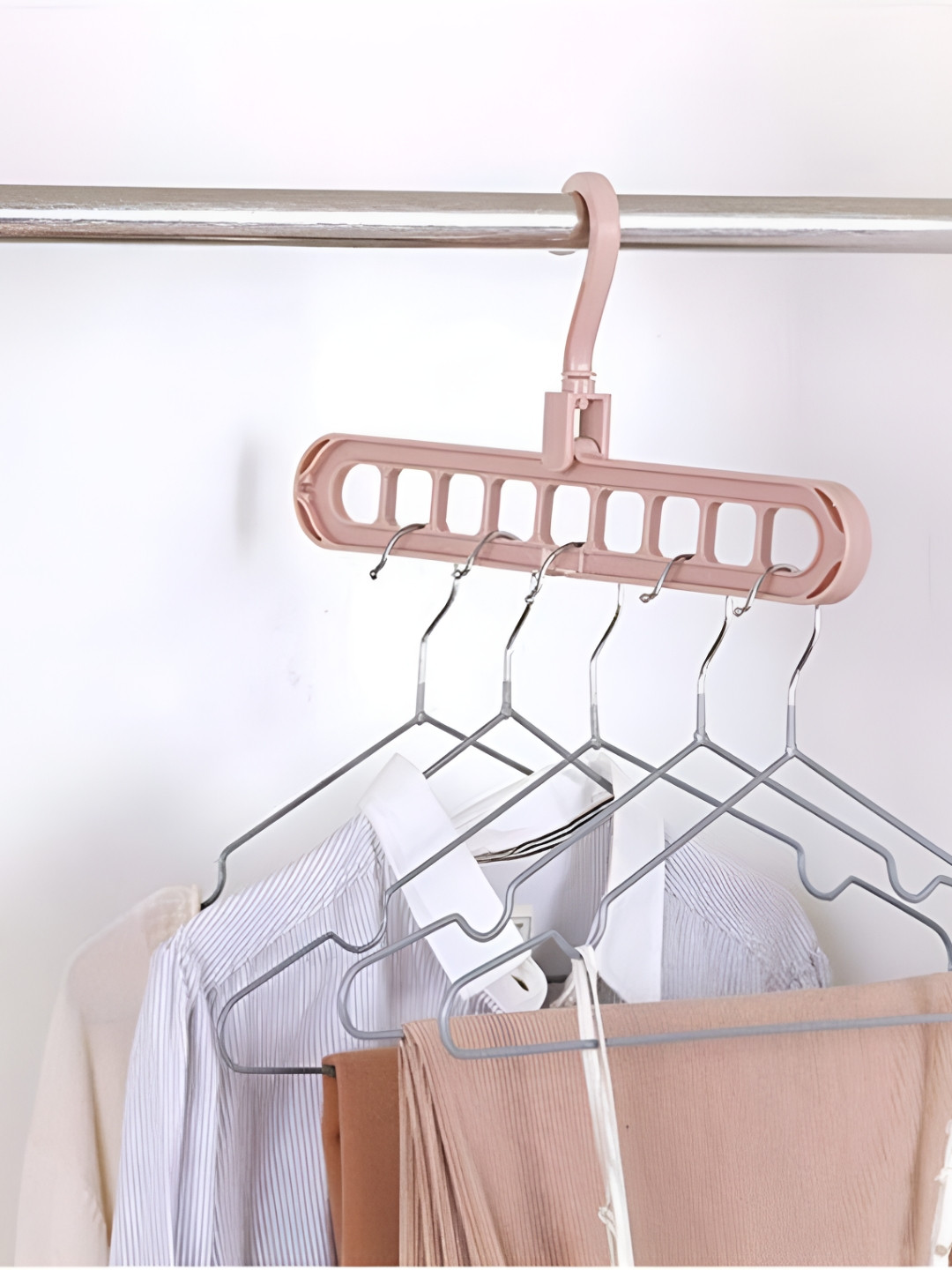 upkaranwale Pink Cloth Hangers