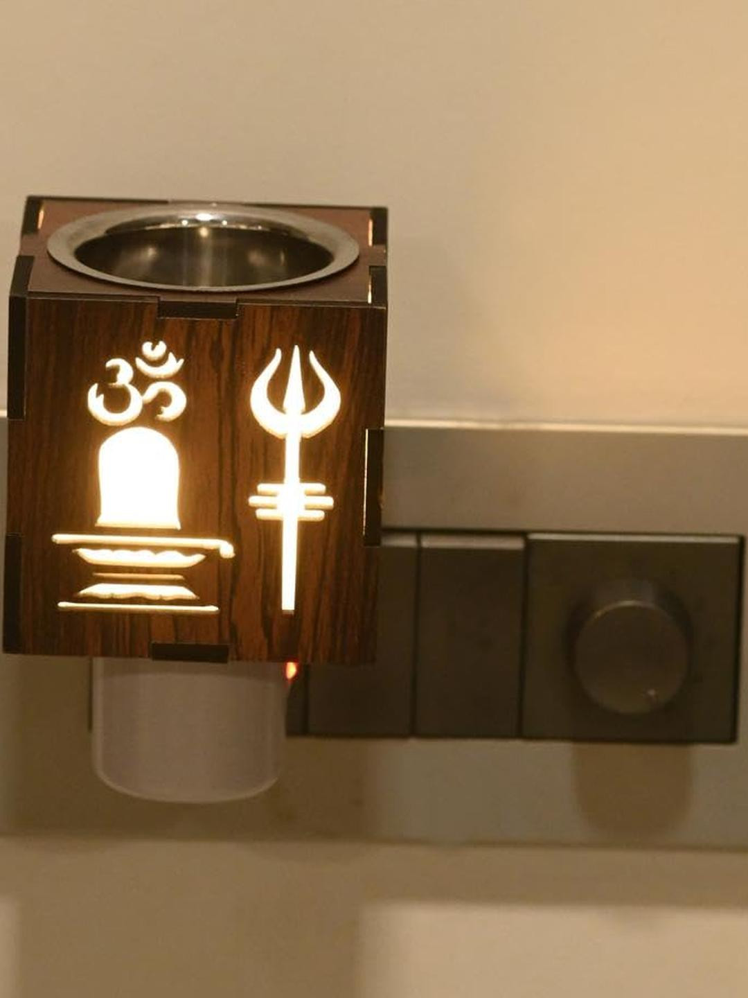 Somil Brown Camphor Diffuser With Switch