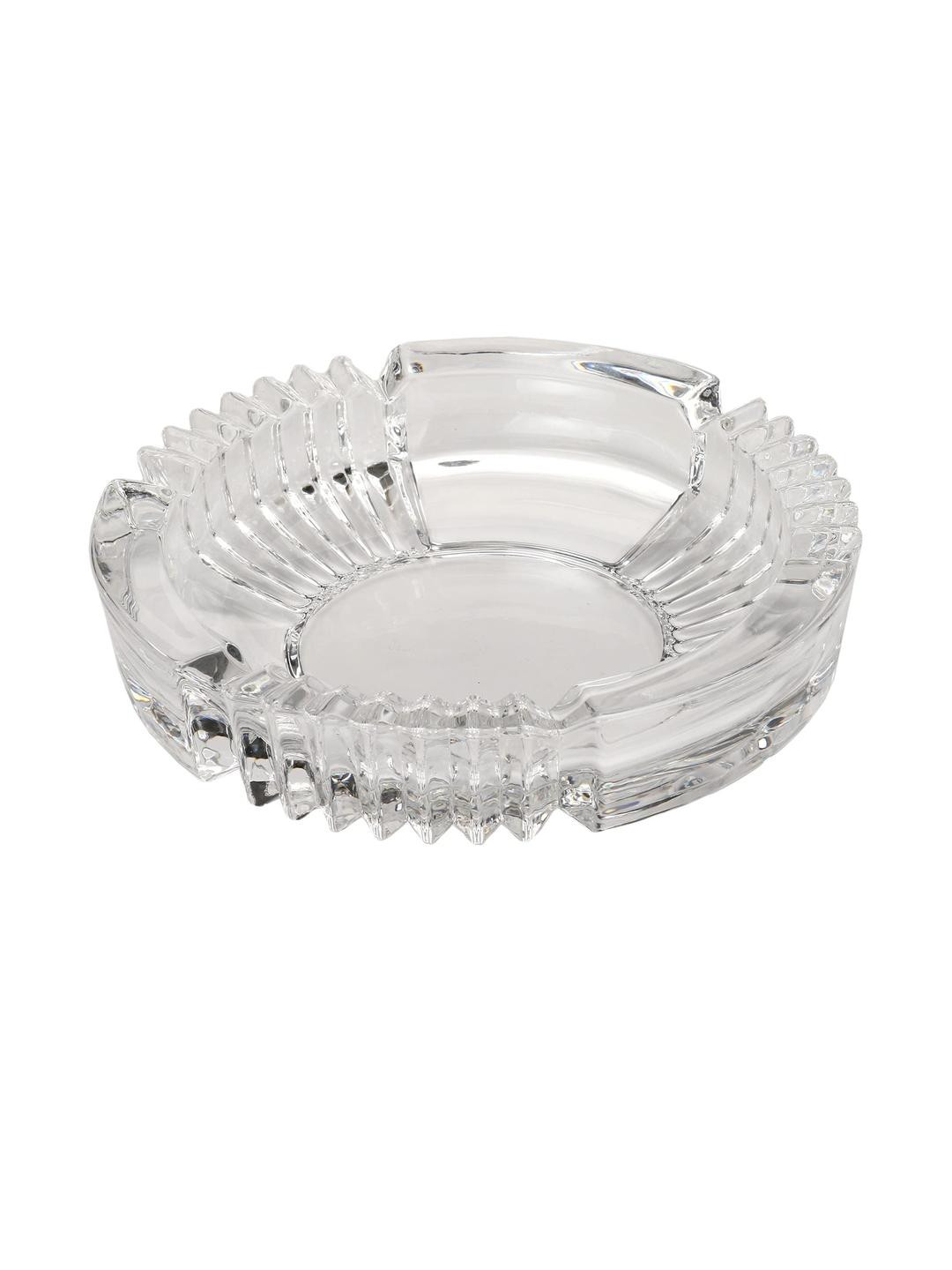 SOMIL Transparent Single Glass Ash Trays