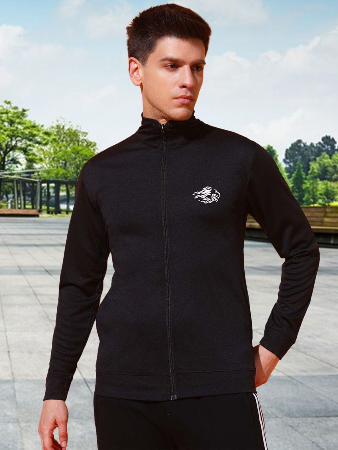 Unicus Apparel Men Windcheater Training or Gym Bomber Jacket