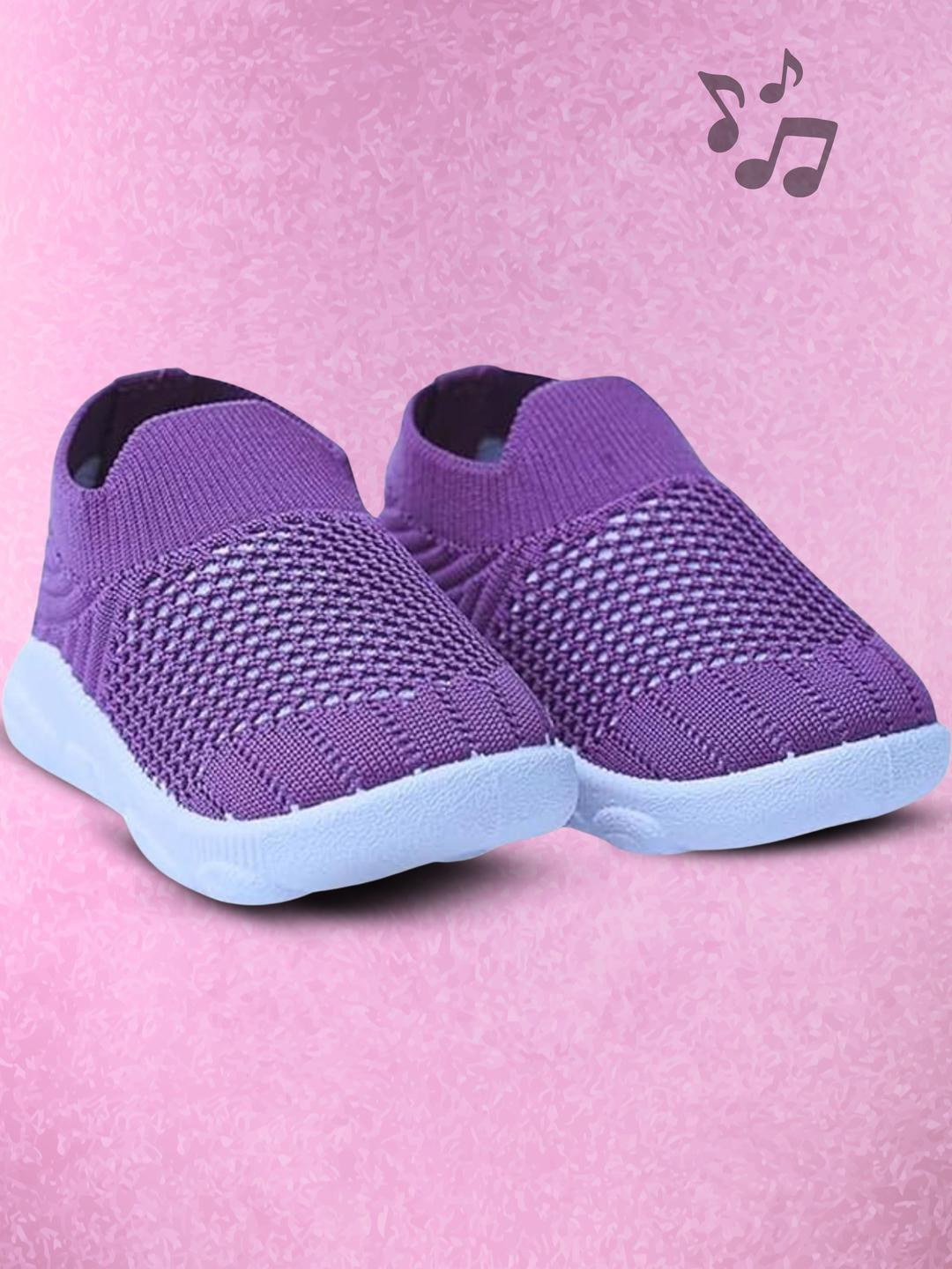 FootStation Kids Purple Slip-On Sneakers