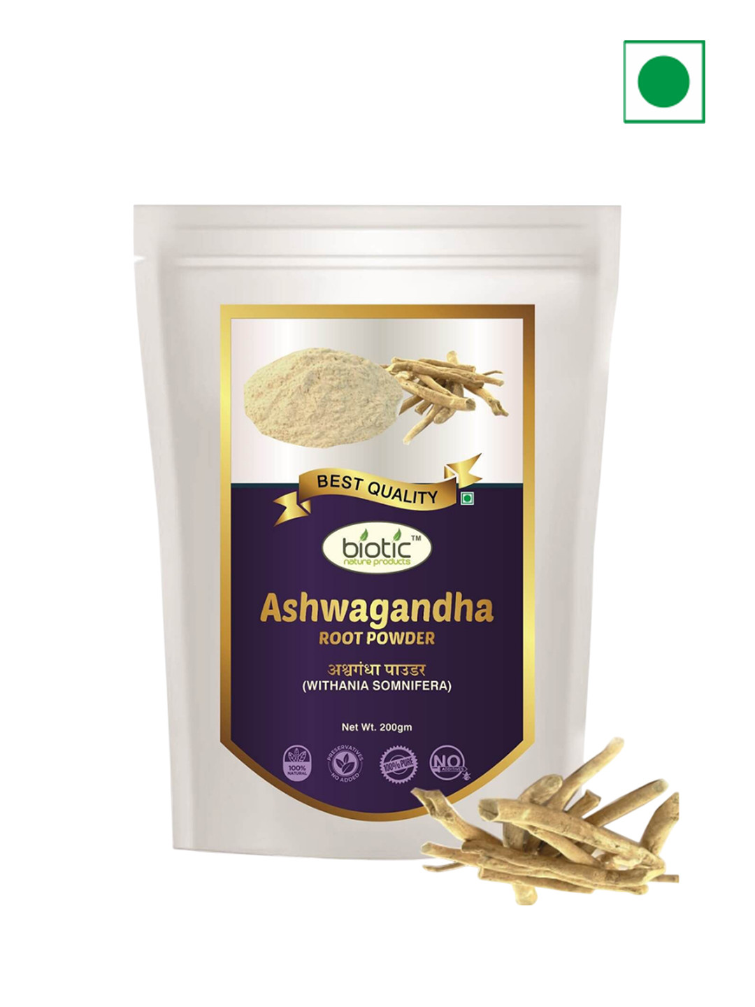 Biotic Ashwagandha Root Powder - 200 g