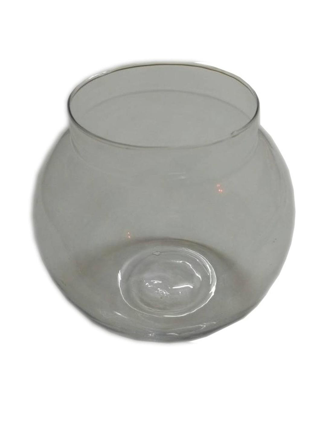 Clear & Transparent Round Glass Fish Pot