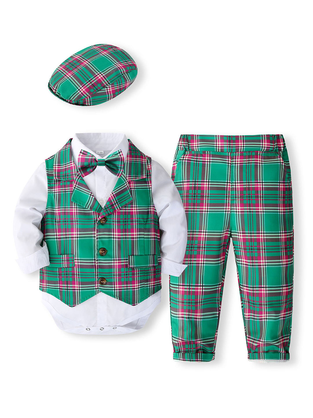 StyleCast x Revolte Checked Shirt and Trousers Set