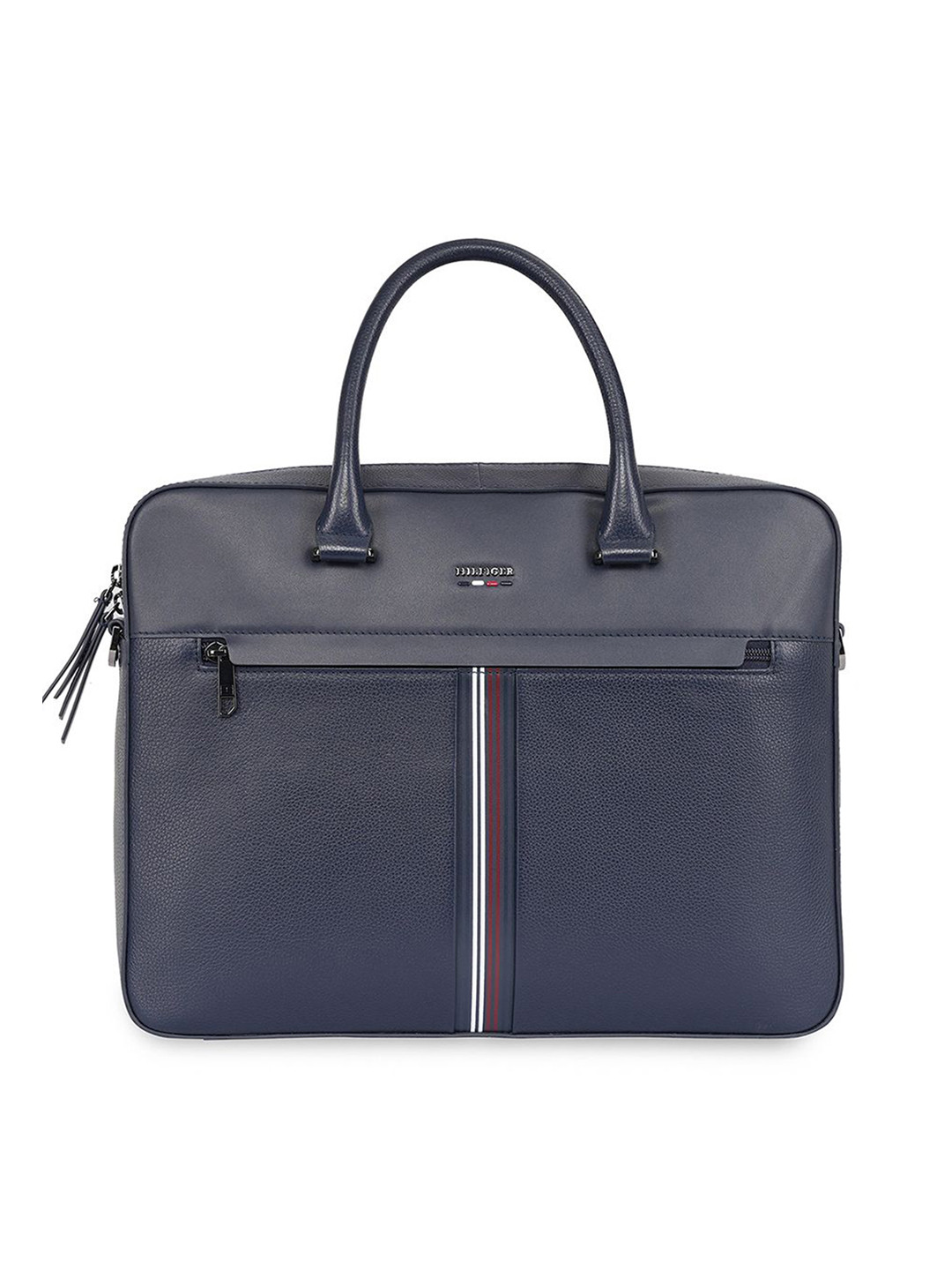 Tommy Hilfiger Unisex Leather Laptop Bag