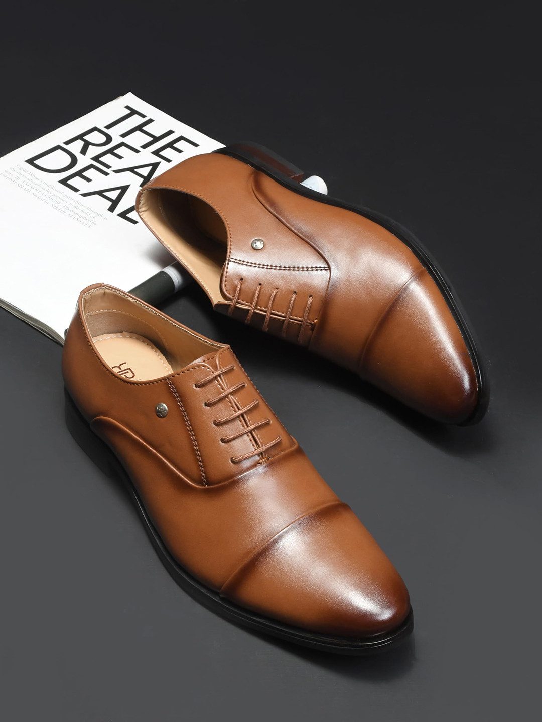 WAVE WALKER Men Pointed Toe FormalOxfords