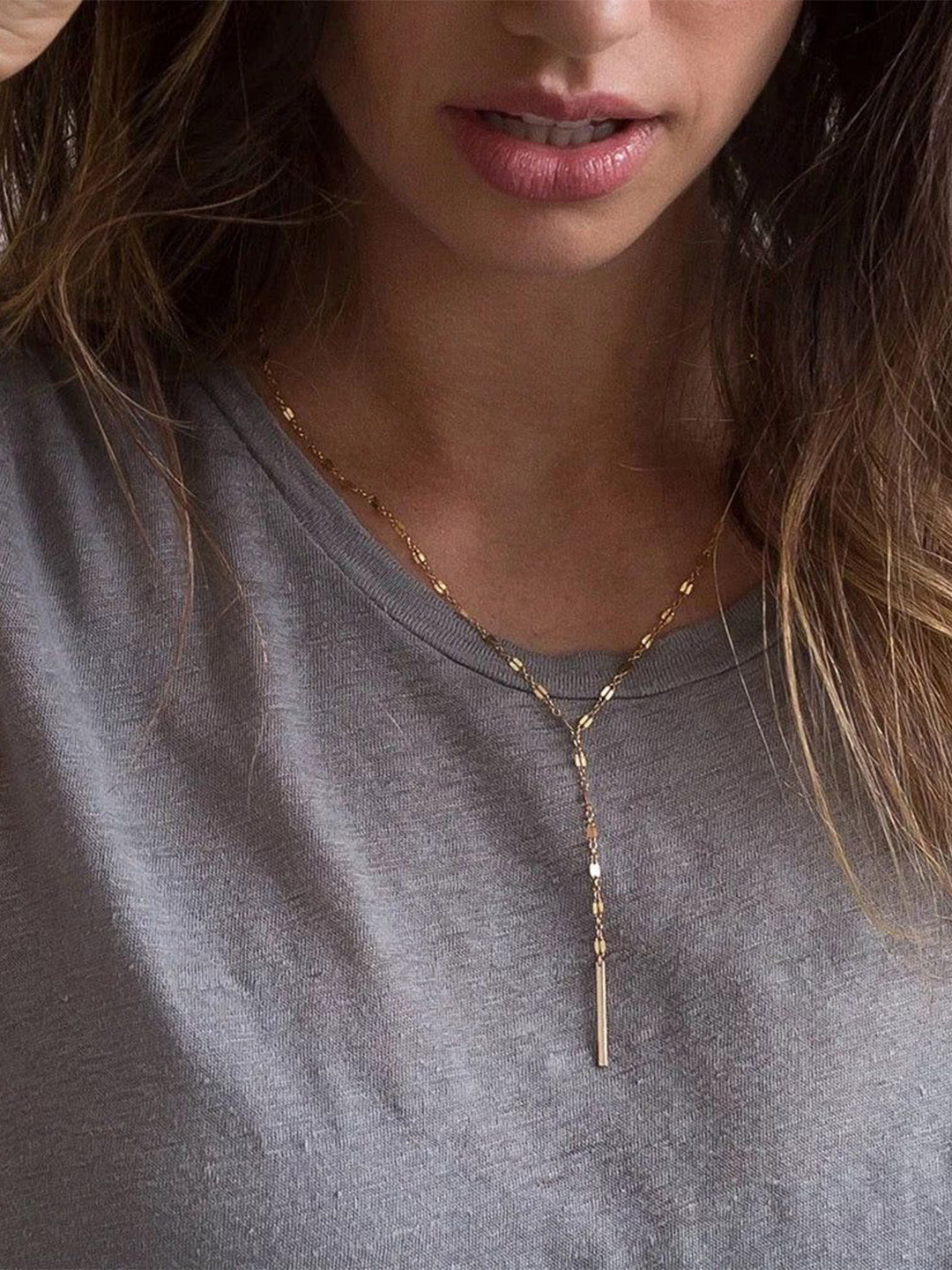 Urban Hippie Stainless Steel 18K Gold Plated Minimal Chain