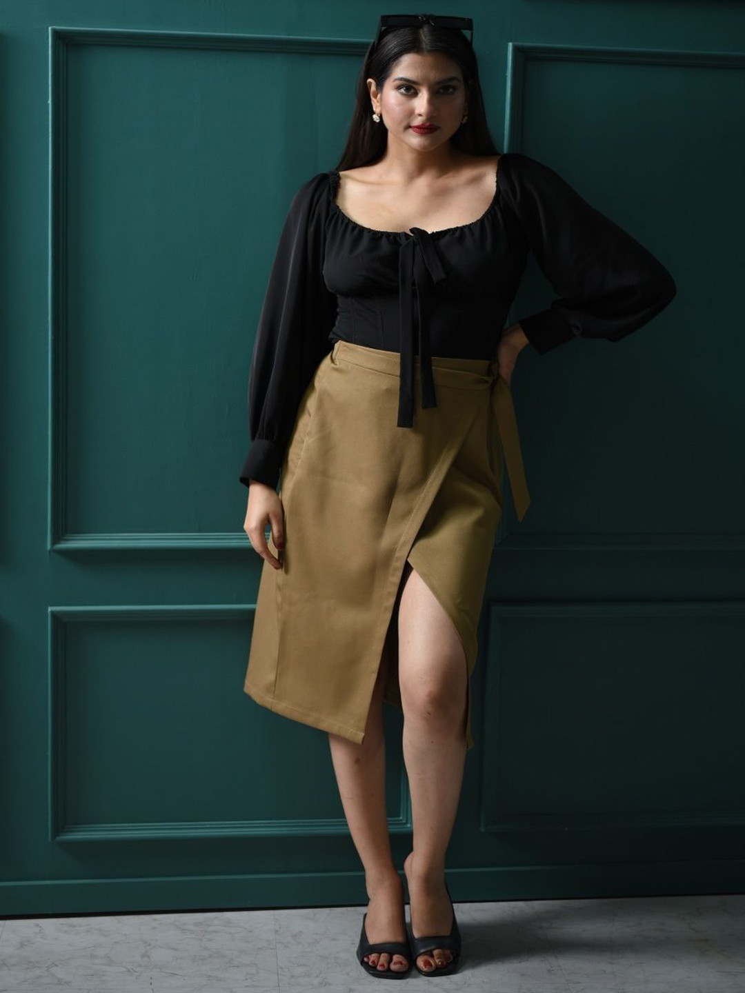 STYLESHIFT Straight Knee Length Skort