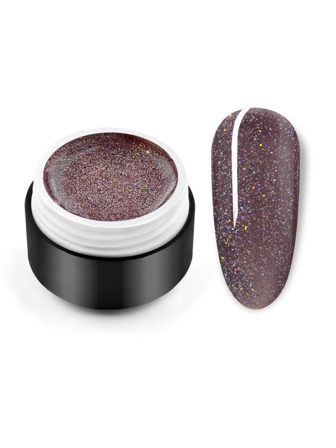 BELLE GAGA Black Seashell Color Gel Nail Polish - 5 ml - Shade U11