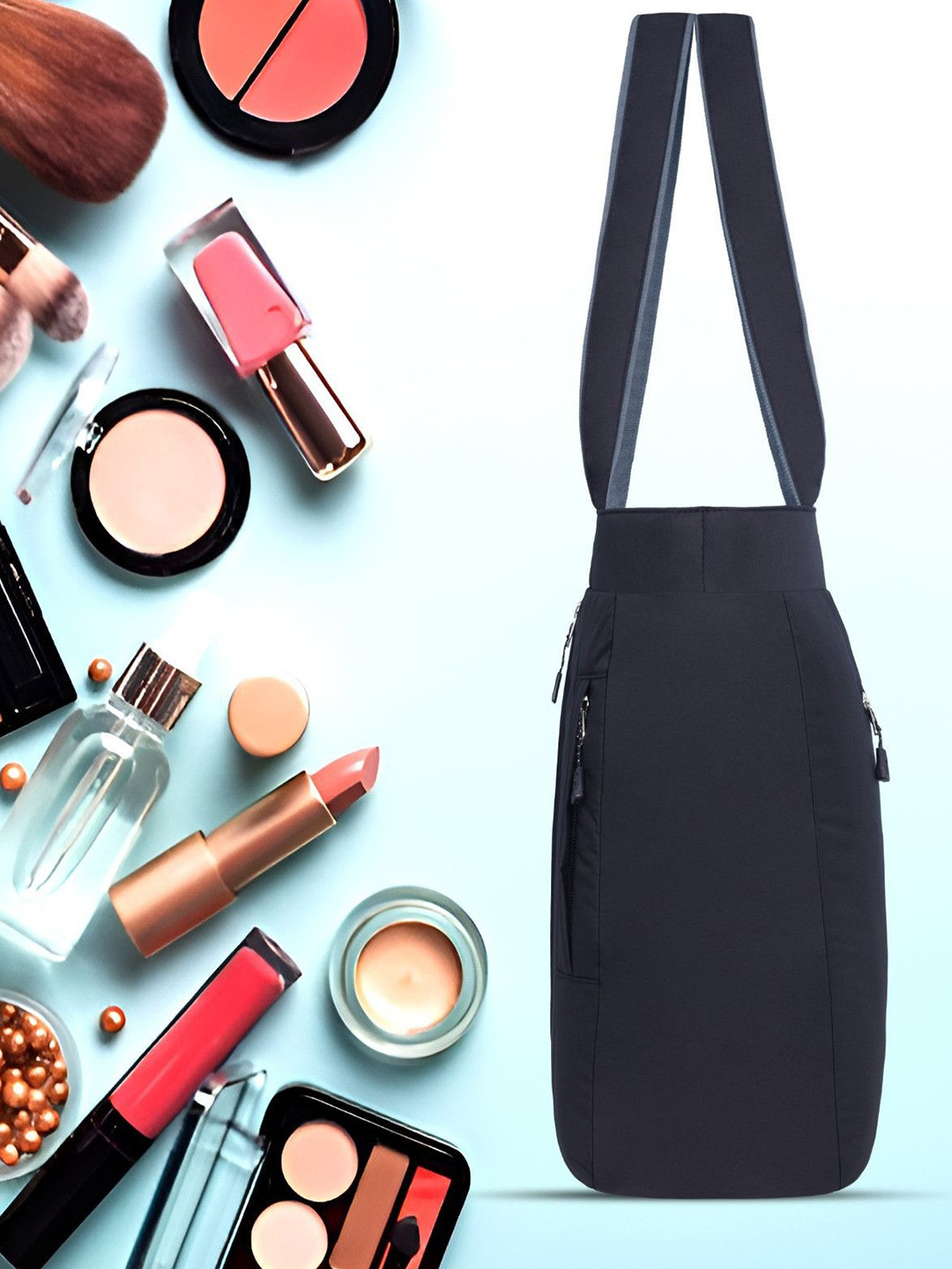 FOTON Solid Logo-Detail Waterproof Casual Shoulder Bag