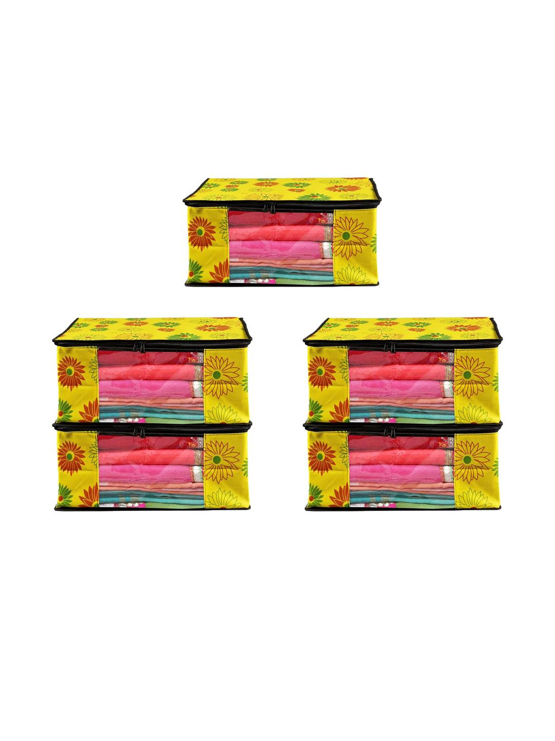 AMAK INC Yellow Fabric Multi-Utility Wardrobe Organisers