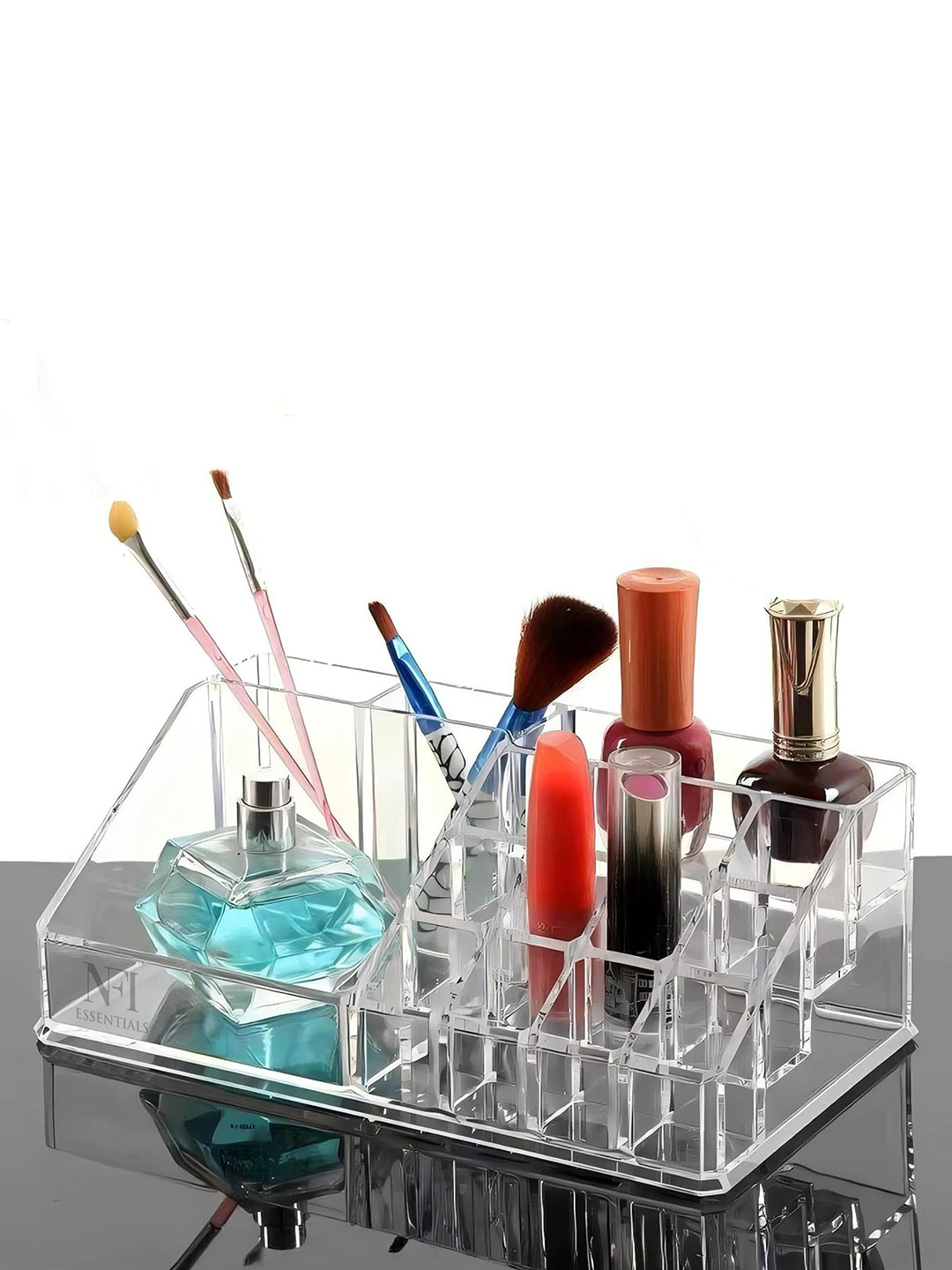NFI essentials Transparent Acrylic Makeup Organiser