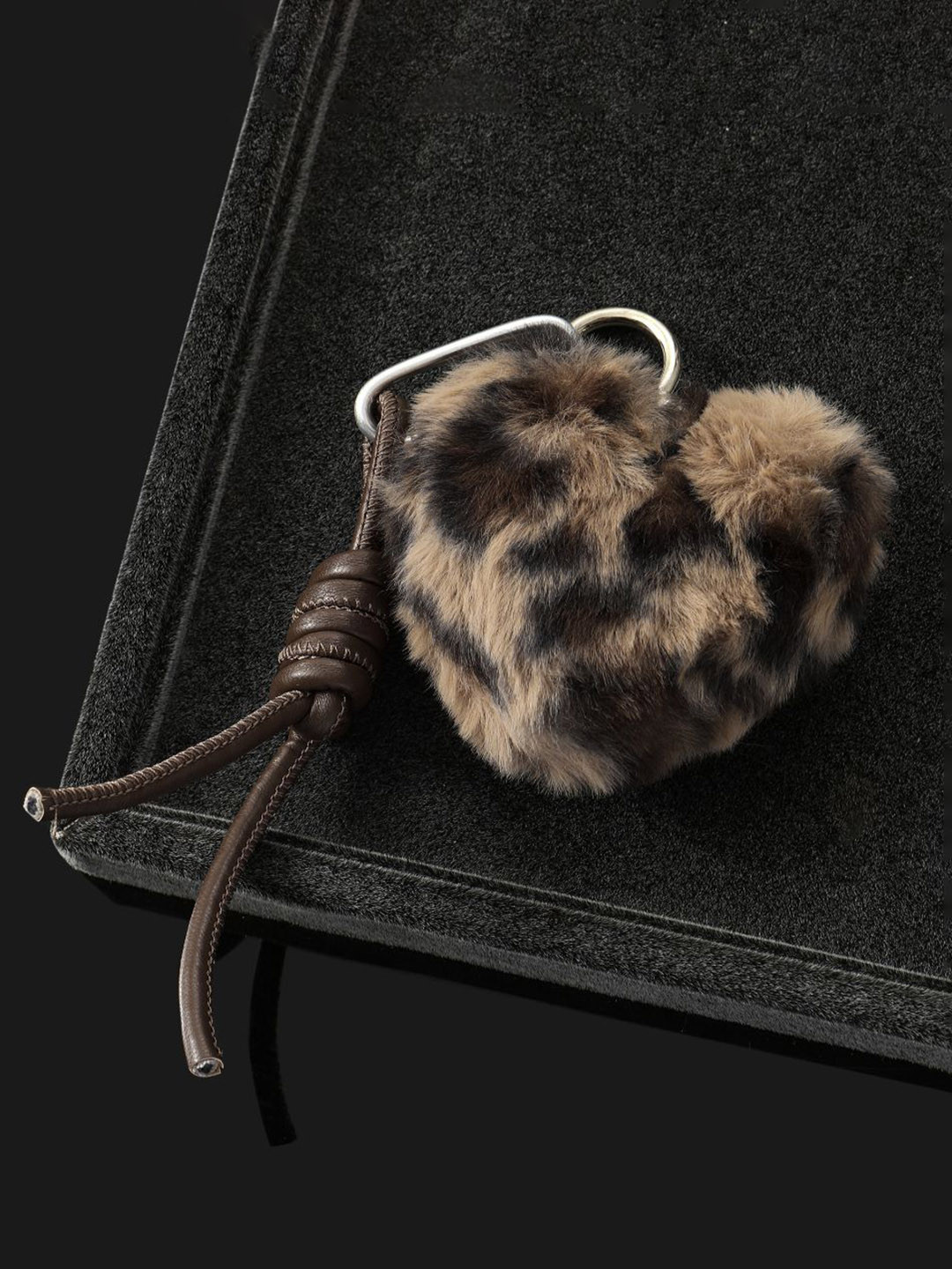 SALTY Fur Heart Bag Charm