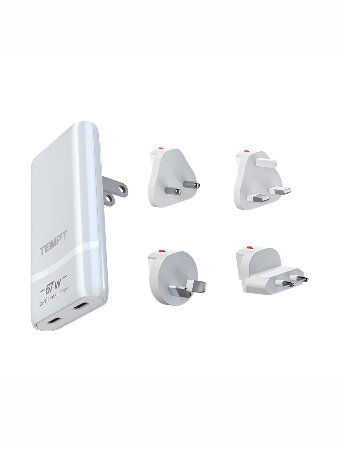 Tempt Globe Universal Charger Adapter 67W With Dual USB -C Ports