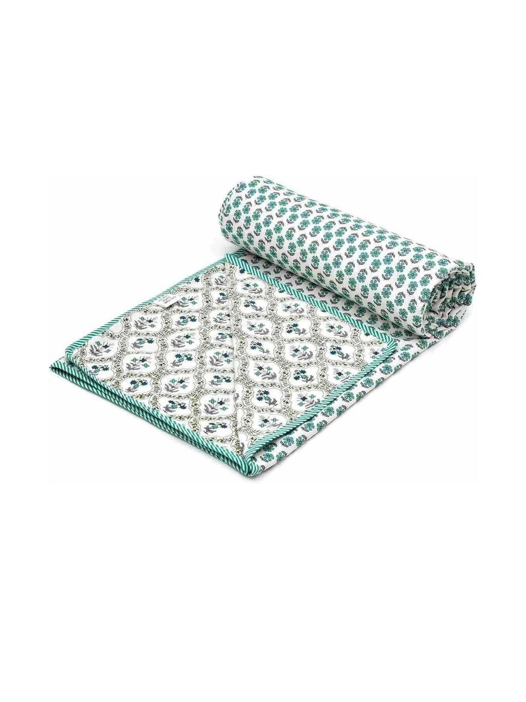 Doristyle Multi 500 GSM Checked Microfiber Single Bed Comforter