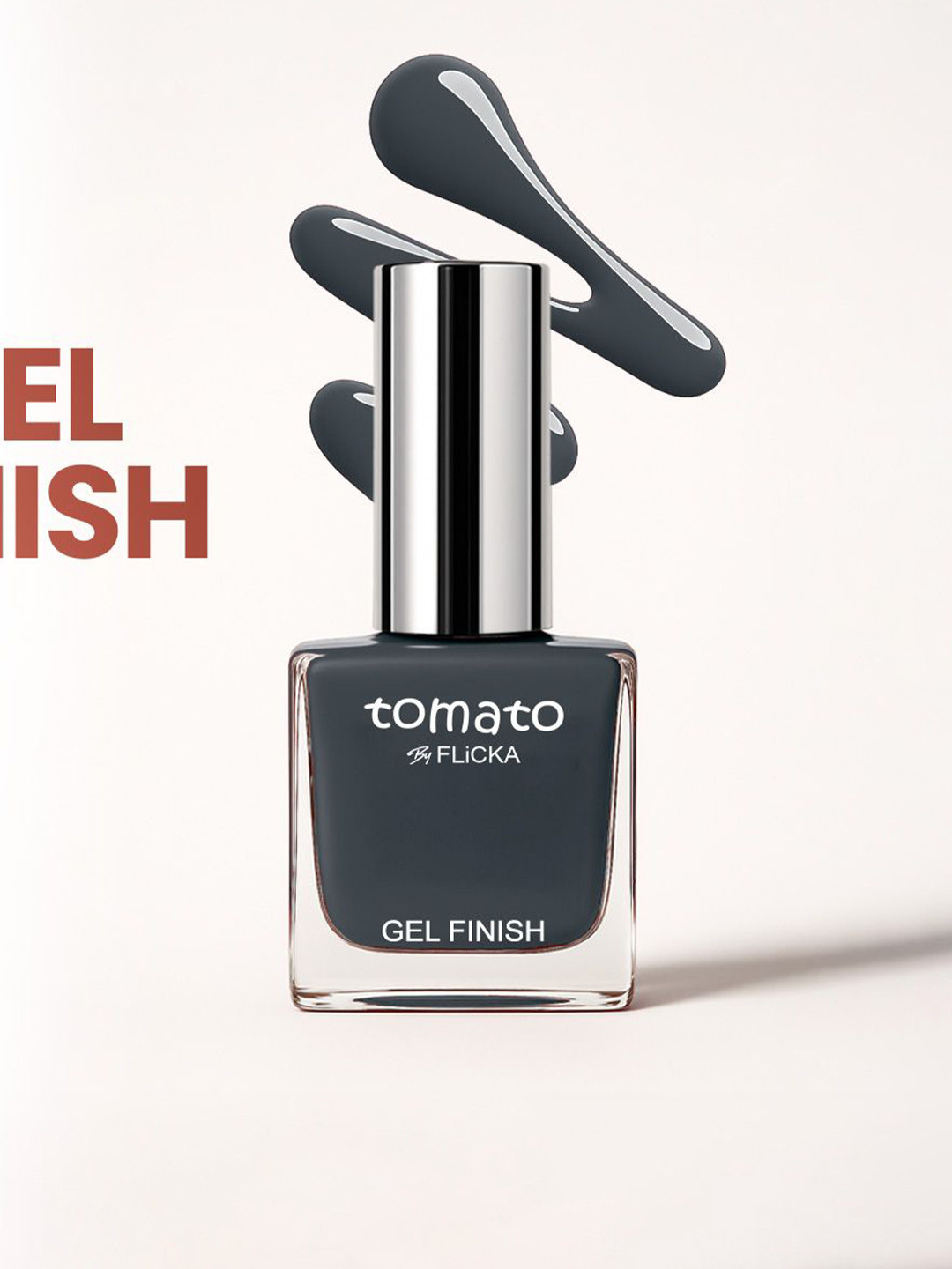 FLiCKA Tomato Gel Finish Long Lasting Nail Polish 9.9ml - Shade- 34