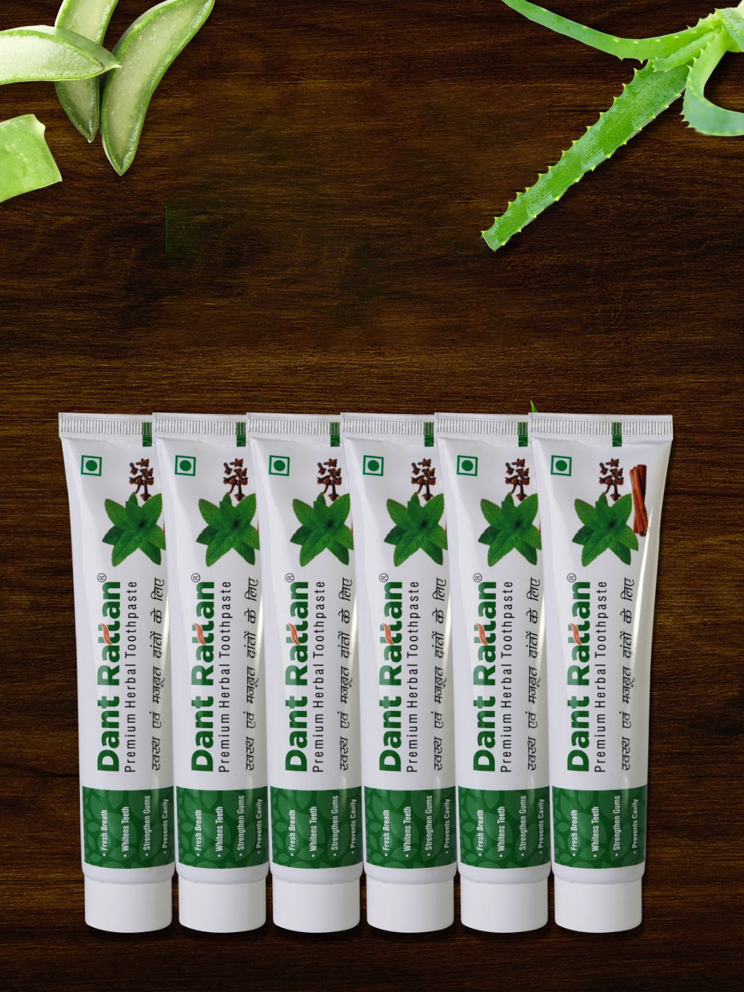DANT RATTAN Set Of 6 Premium Toothpaste - 100 g